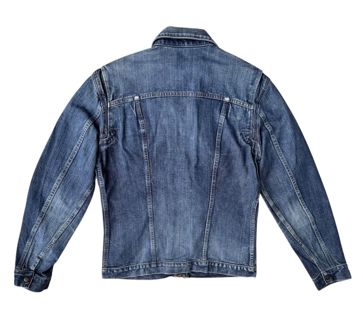 Levi's Vintage Clothing × Vintage × Wrangler Vintage Distressed Wrangler Trucker Denim Size US M / EU 48-50 / 2 - 7 Thumbnail