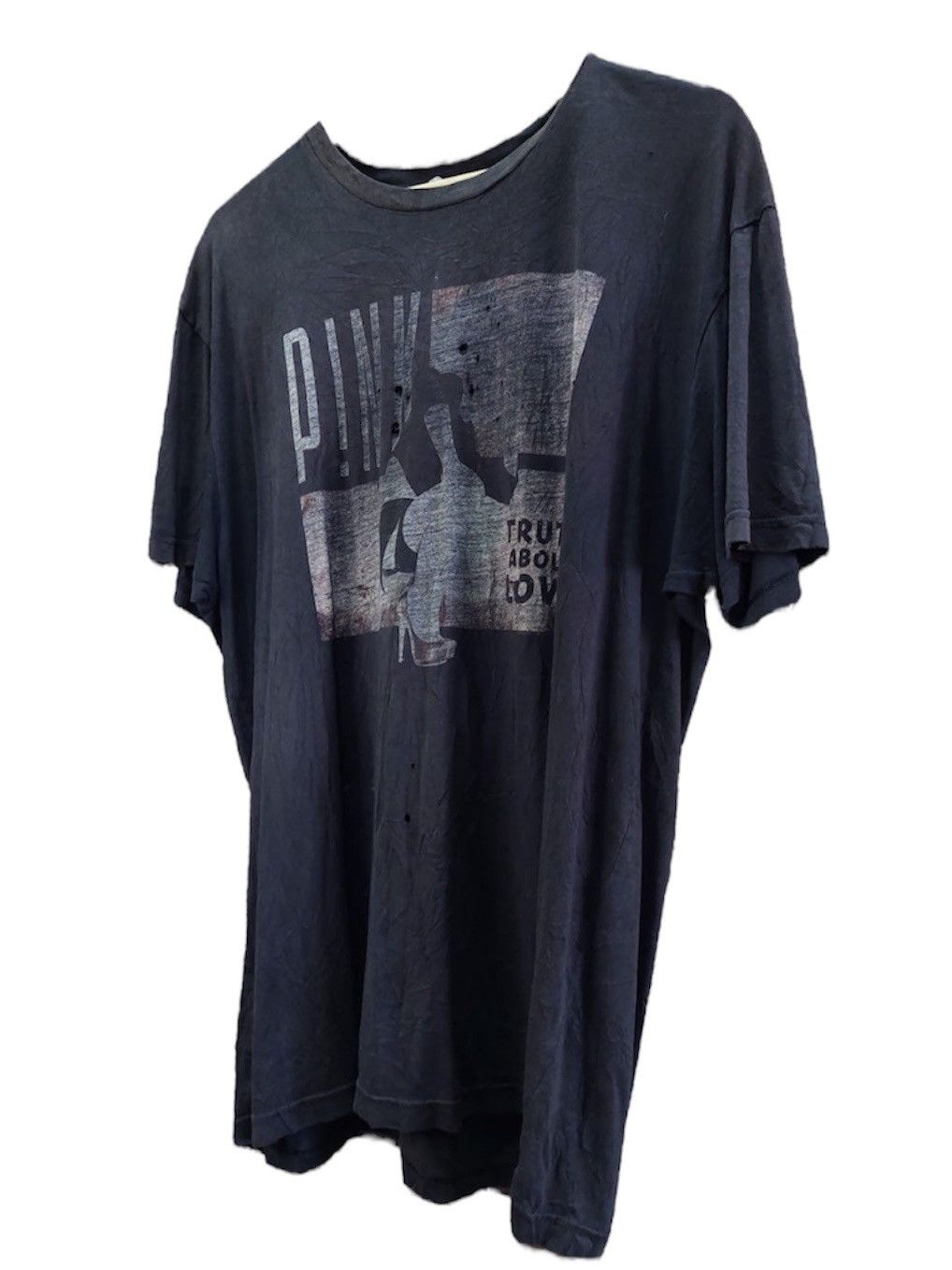 Band Tees × Vintage Thrashed Distressed Faded Pink Tour Concert Size US L / EU 52-54 / 3 - 15 Thumbnail