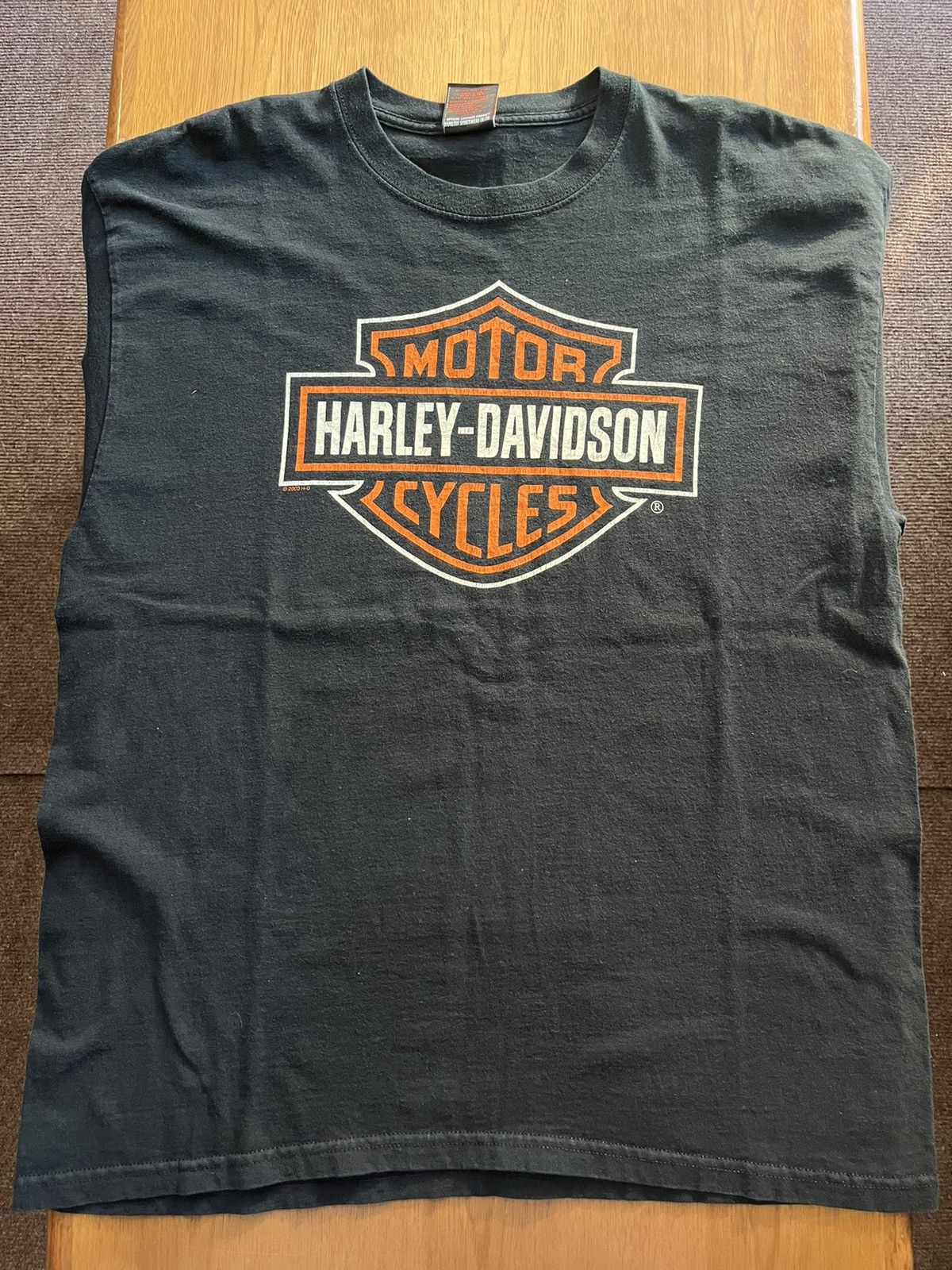 Harley Davidson Vintage Harley-Davidson Big logo 2003’s H-D Tshirt Size US XL / EU 56 / 4 - 3 Thumbnail