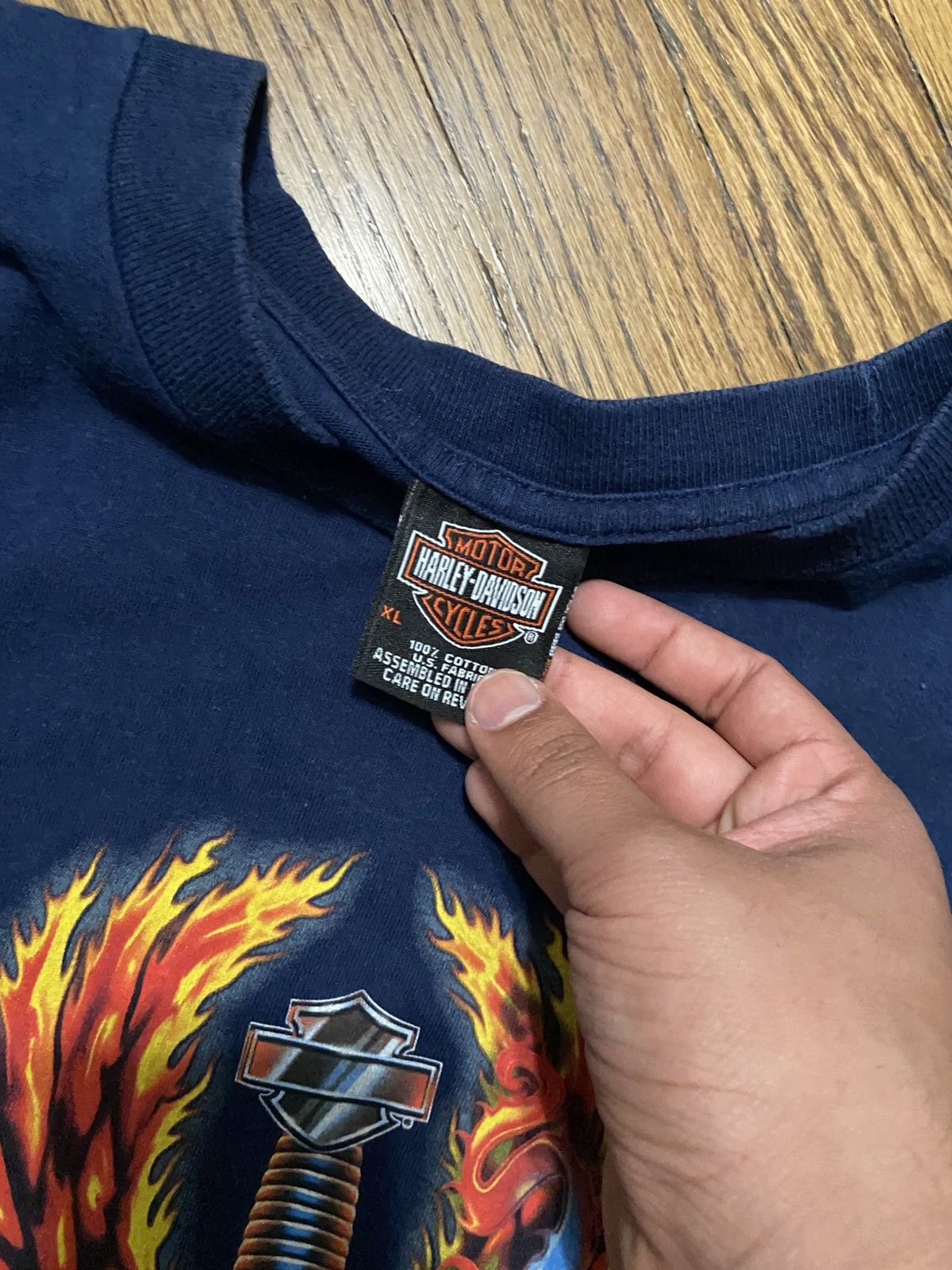 Harley Davidson × Vintage Vintage Harley Davidson t shirt Size US XL / EU 56 / 4 - 5 Thumbnail