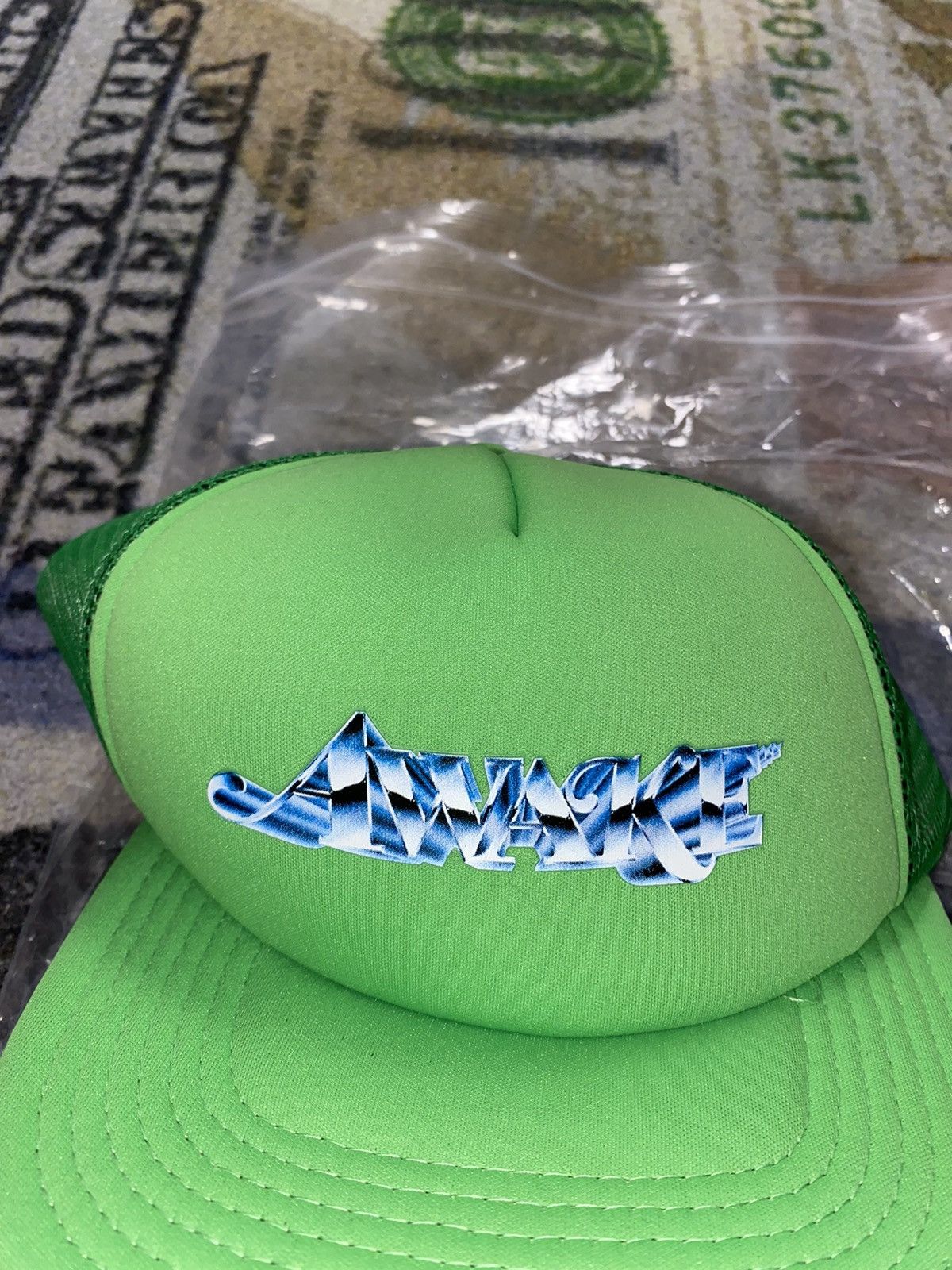 Awake NY AWAKE NY Chrome Logo Trucker Hat Size ONE SIZE - 2 Thumbnail