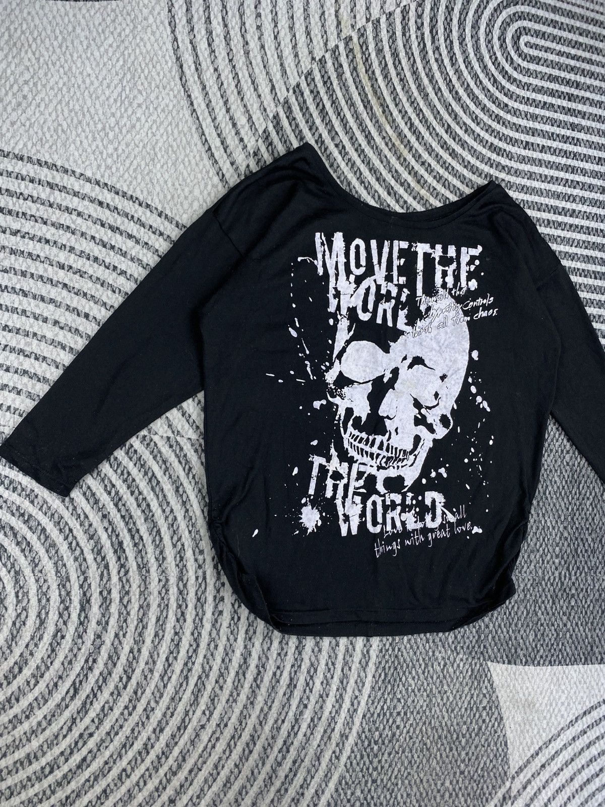 Hysteric Glamour Vintage Punk Wording Skull Printes Shirt Size M / US 6-8 / IT 42-44 - 3 Thumbnail