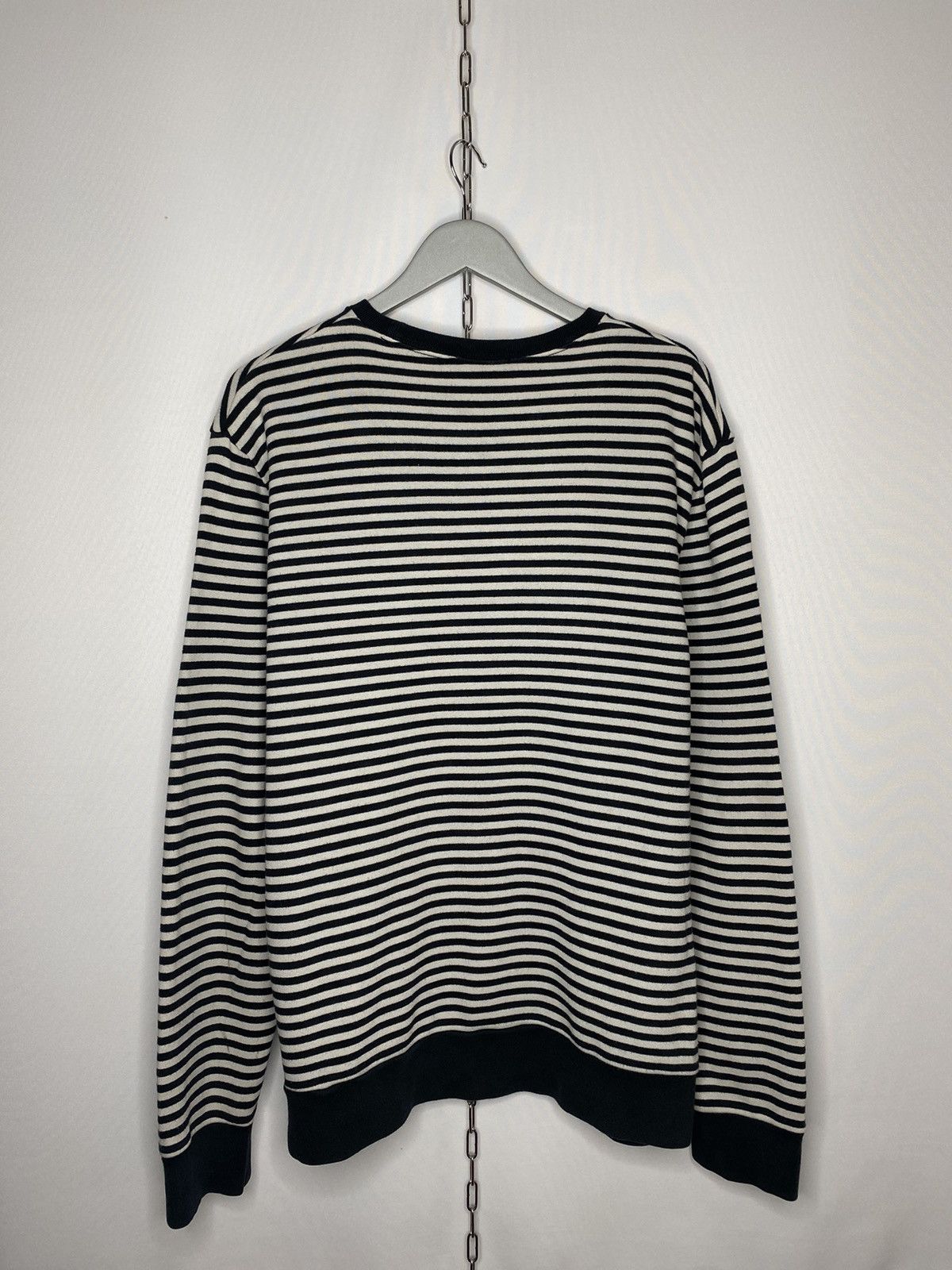 Vintage 🐎Vintage Polo Ralph Lauren Striped Sweatshirt Pullover🐎 Size US XL / EU 56 / 4 - 4 Thumbnail