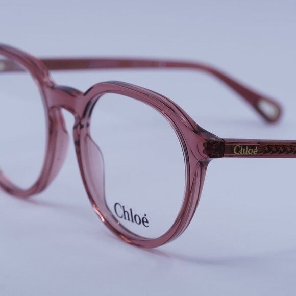 Chloe Chloe CH0012O 006 Eyeglasses Pink 50mm Square Frame Size ONE SIZE - 9 Thumbnail