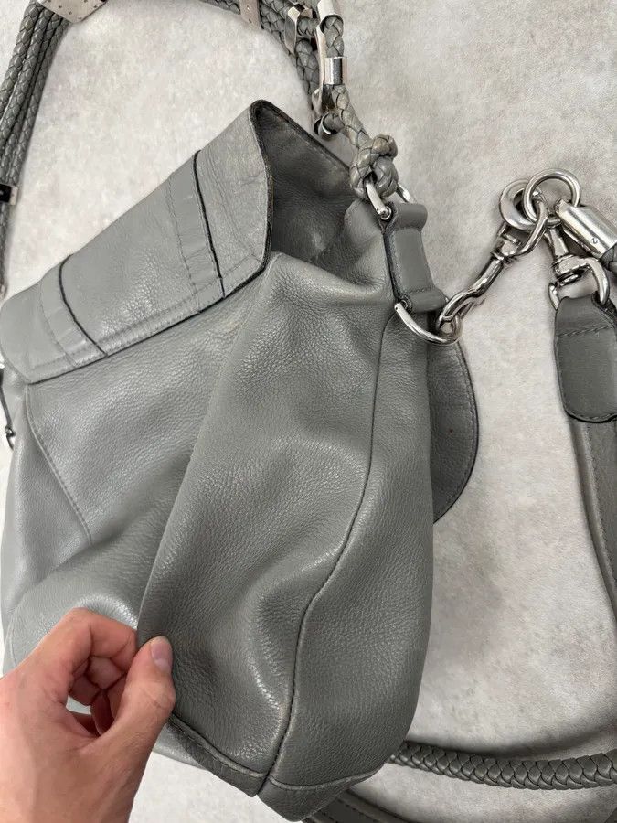 Gucci SS2010 Gucci Runway Techno Horsebit Grey Leather Hobo Bag by Frida Giannini Size ONE SIZE - 11 Thumbnail