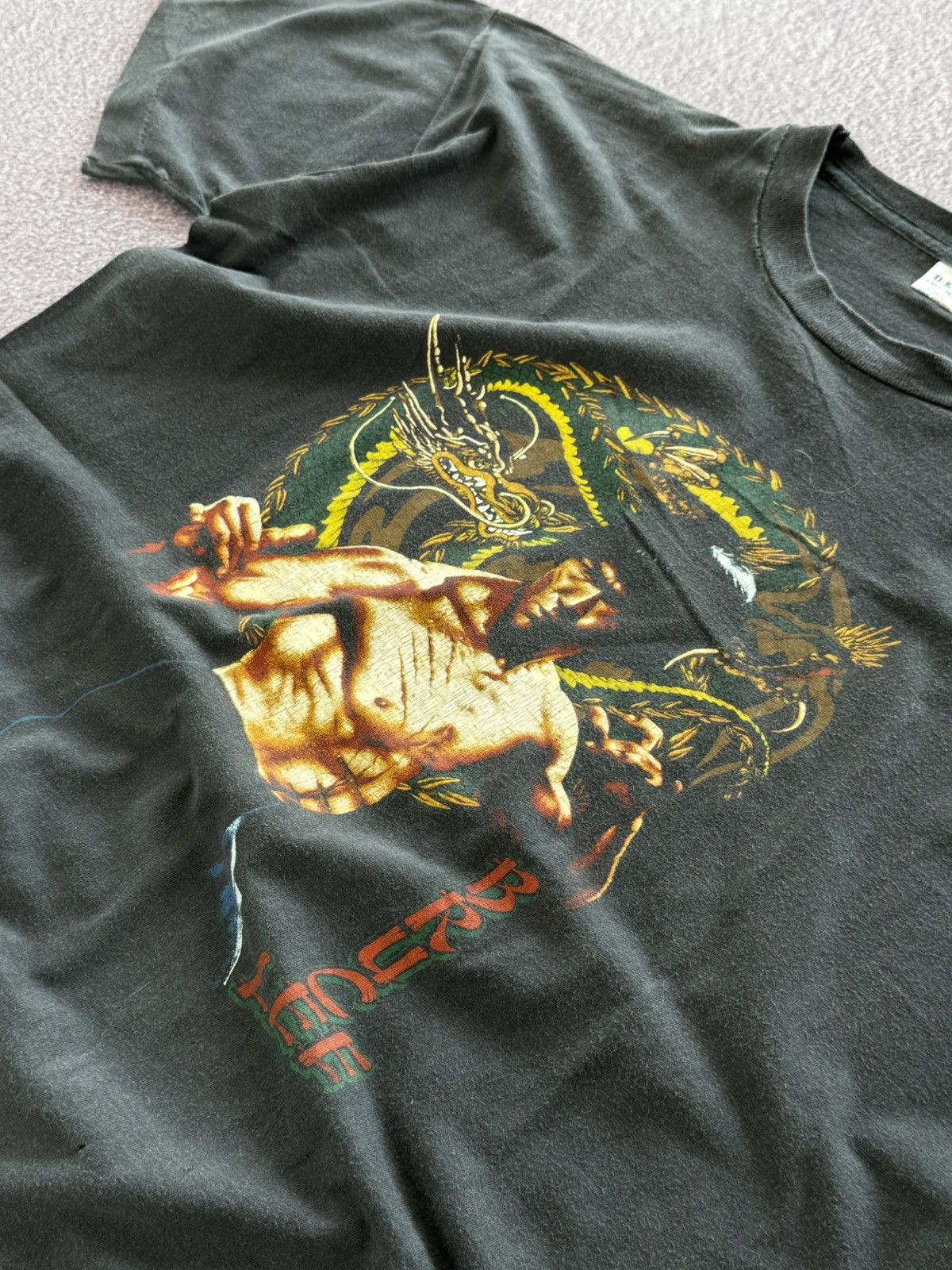 Band Tees Vintage 90’s Bruce Lee Faded Look Rare T-Shirt Size US L / EU 52-54 / 3 - 7 Thumbnail