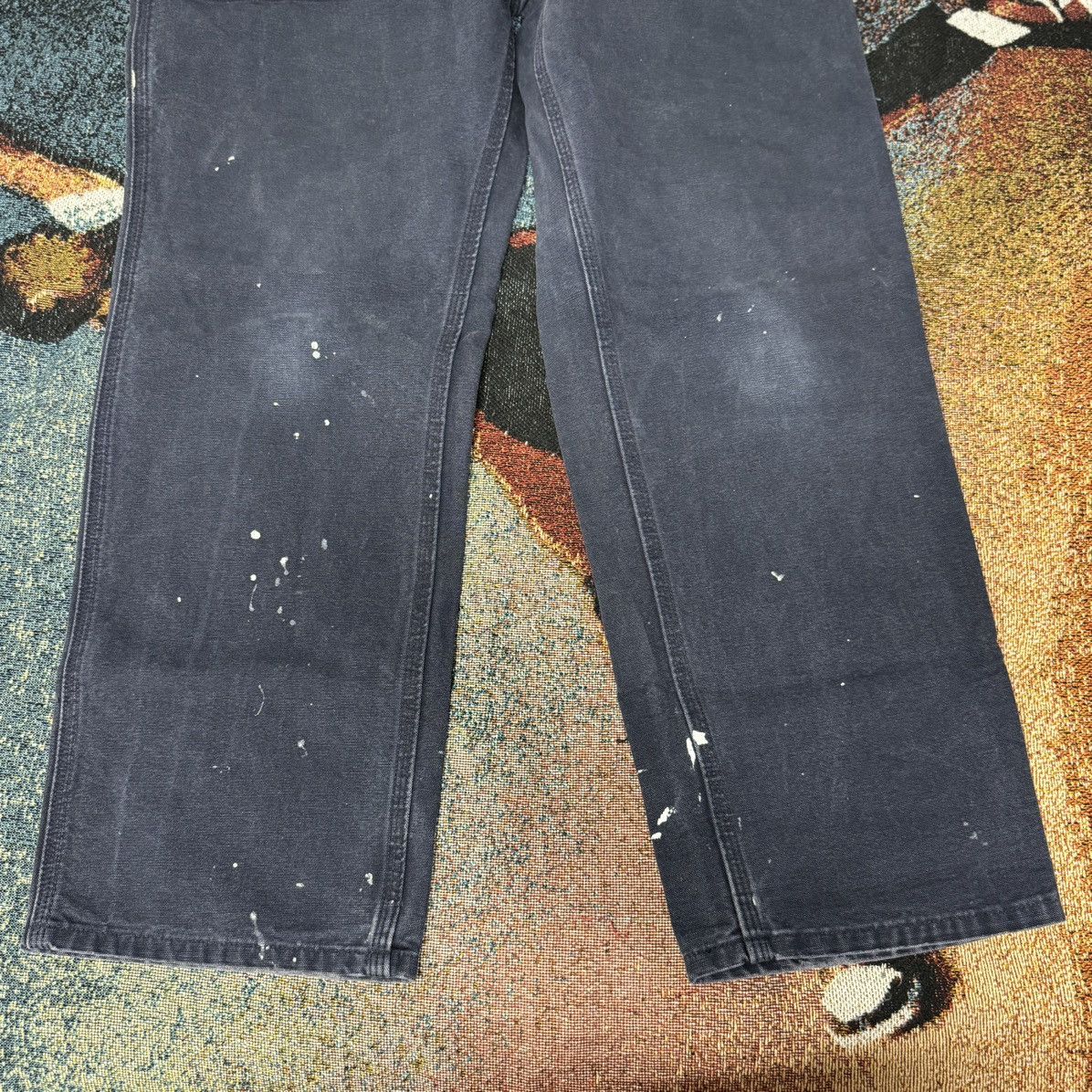 Carhartt × Vintage VITNAGE CARHARTT UTILITY WORK PANT NAVY BLUE Size US 34 / EU 50 - 5 Thumbnail