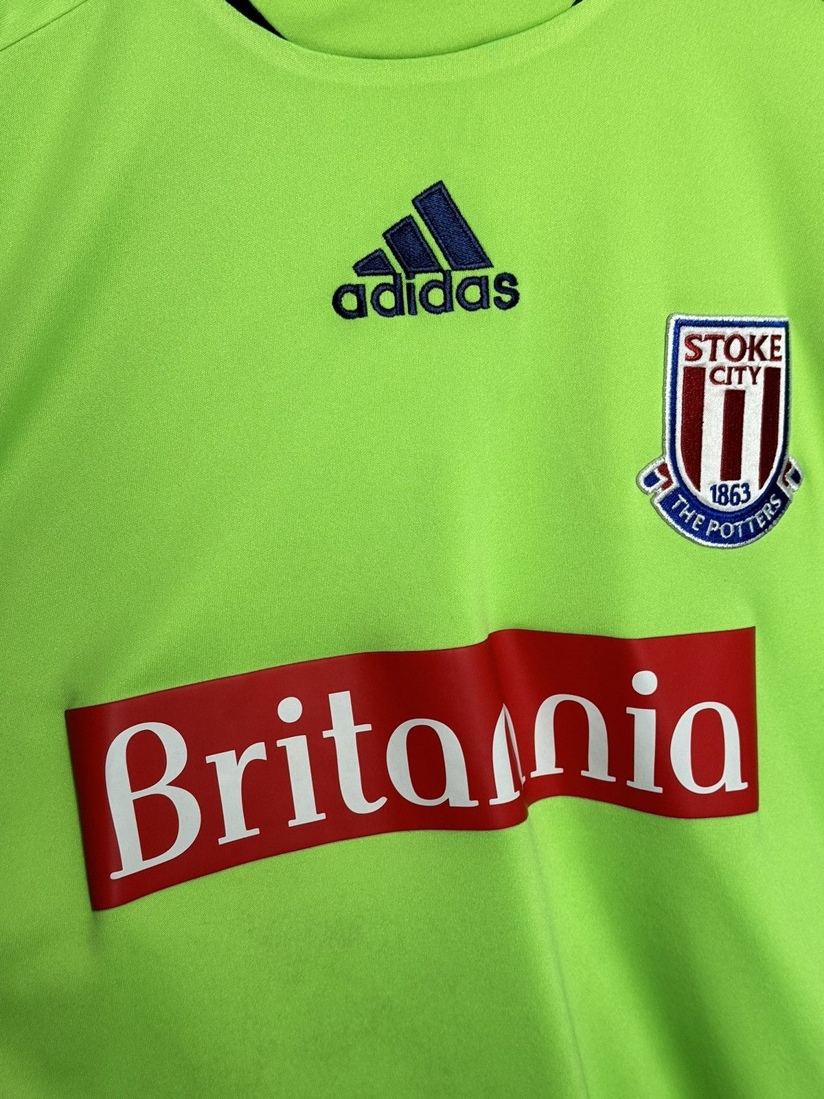 Adidas Stoke City 11/12 Goalkeeper Football Long Sleeve Jersey Size US S / EU 44-46 / 1 - 3 Thumbnail