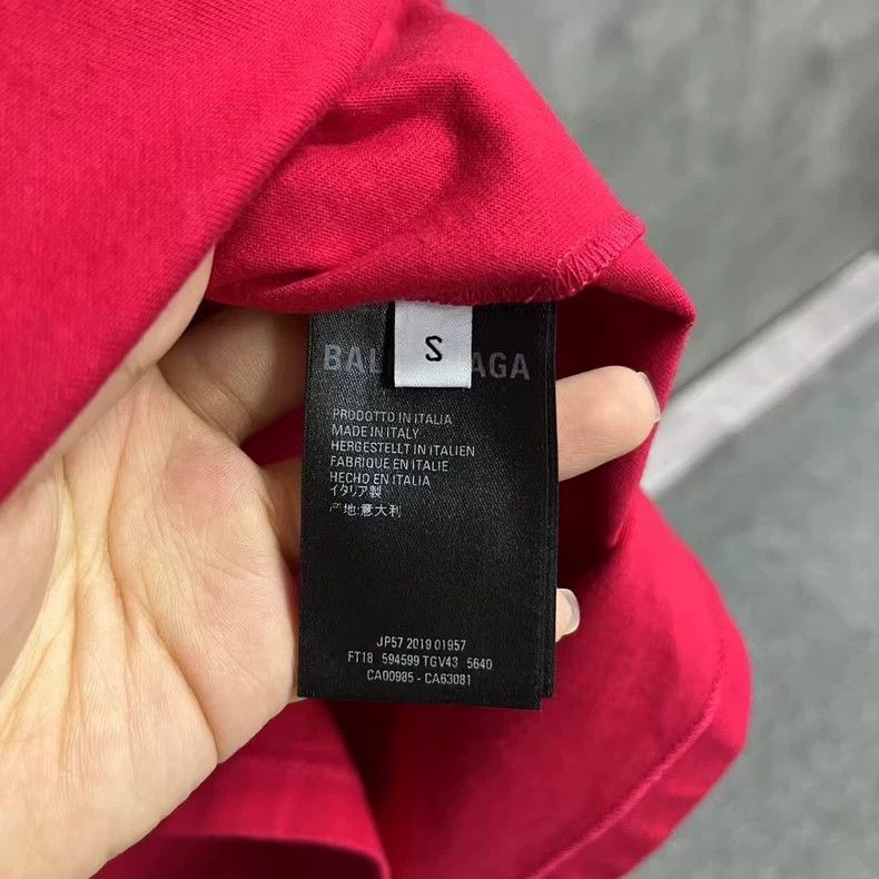 Other Balenciaga Red love letter logo pattern short sleeve Size US S / EU 44-46 / 1 - 3 Thumbnail