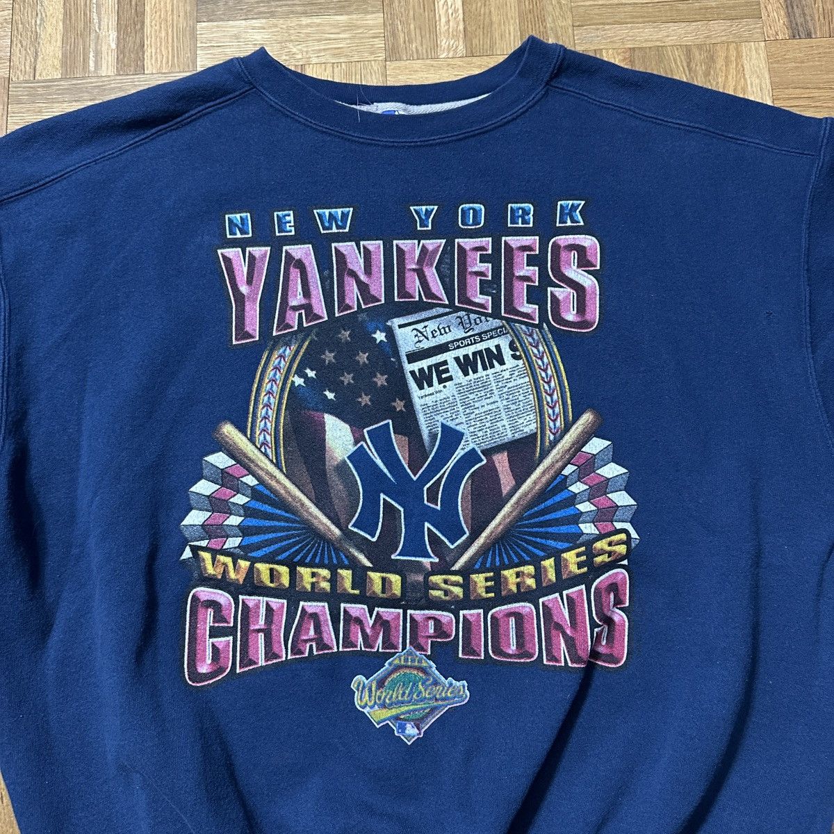 Starter Vintage New York Yankees 1996 Champions sweatshirt Size US XXL / EU 58 / 5 - 3 Thumbnail