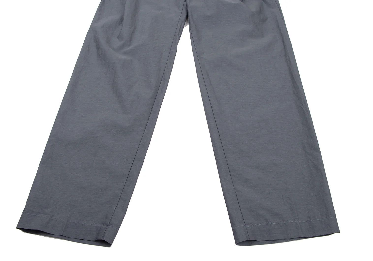 Emporio Armani Silk-Cotton Side Button Tuck Pants in Blue Gray Size 50 Size US 34 / EU 50 - 7 Thumbnail