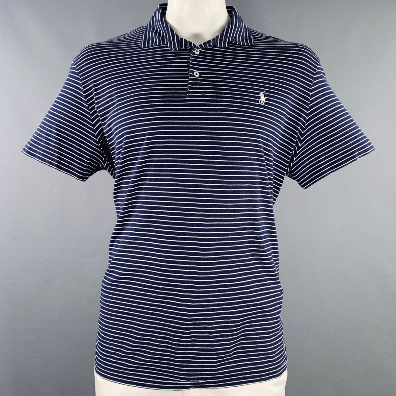 Polo Ralph Lauren POLO by RALPH LAUREN Navy Cotton Half Placket Polo Size US XXL / EU 58 / 5 - 1 Thumbnail