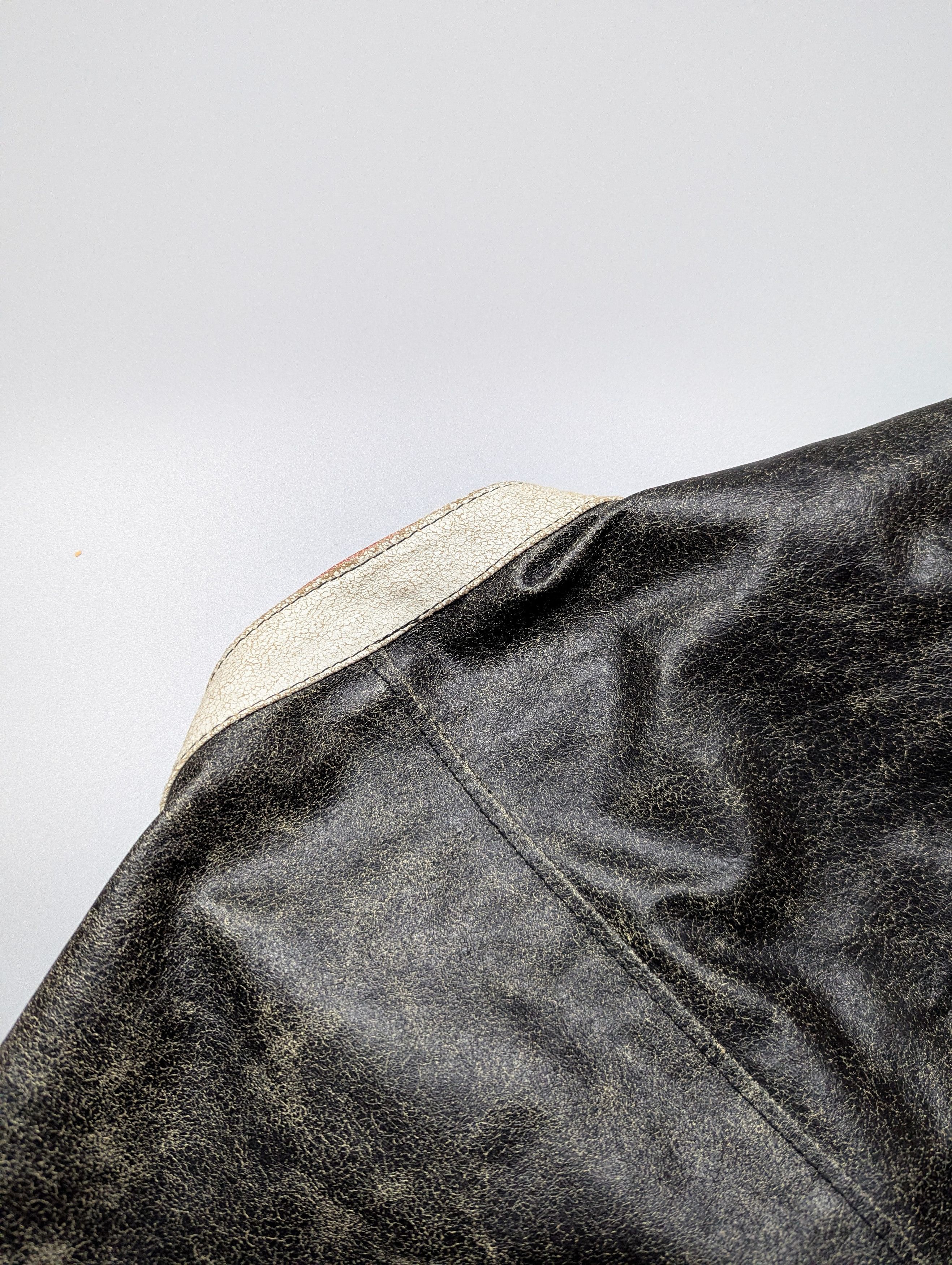 Vera Pelle × Vintage VERA PELLE Vintage Motorcycle Leather Men's Jacket Size 56 Size US XL / EU 56 / 4 - 16 Thumbnail