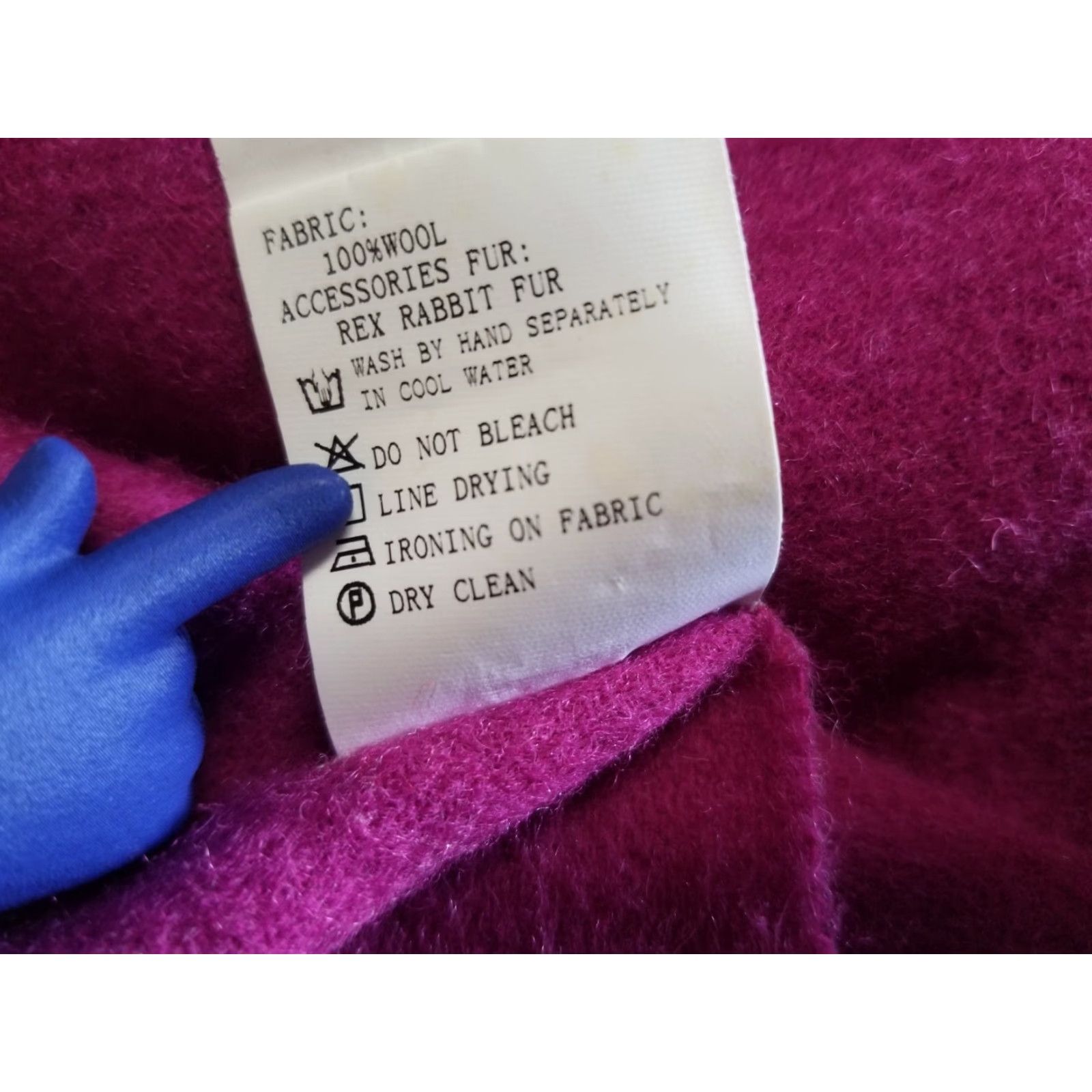 Vintage MYFENO MILANO ITALY Soft 100% Wool Rabbit Fur Wrap Shwal Blanket Pink Luxurious Blanket/Shawl/Scarf Women Pink Rose Knit Womens Size ONE SIZE - 6 Thumbnail