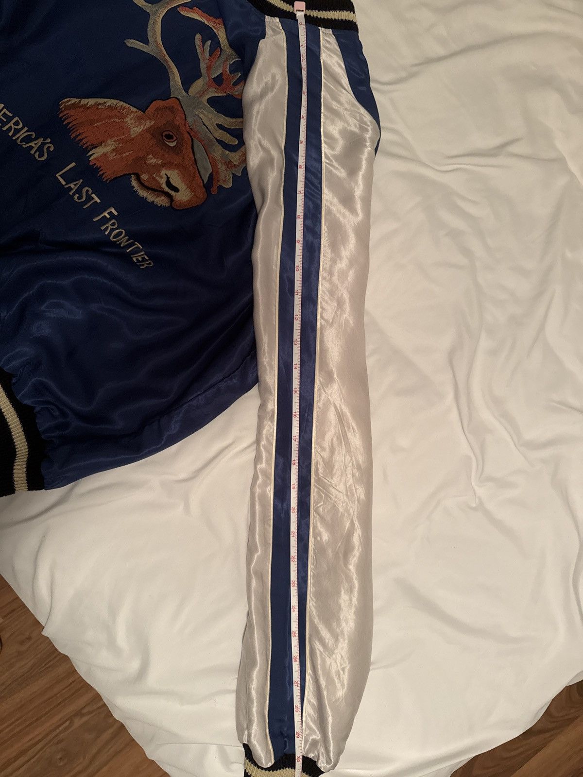 Toyo Enterprises Tailor Toyo Acetate Sukajan “Alaska Eagle/Moose” Jacket Size US XL / EU 56 / 4 - 5 Thumbnail