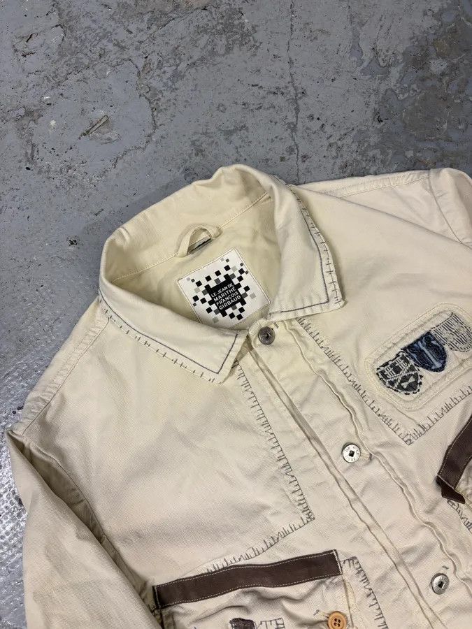 Marithe + Francois Girbaud × Vintage 2000s Marithé + François Girbaud White Signature Light Jacket Size US S / EU 44-46 / 1 - 5 Thumbnail