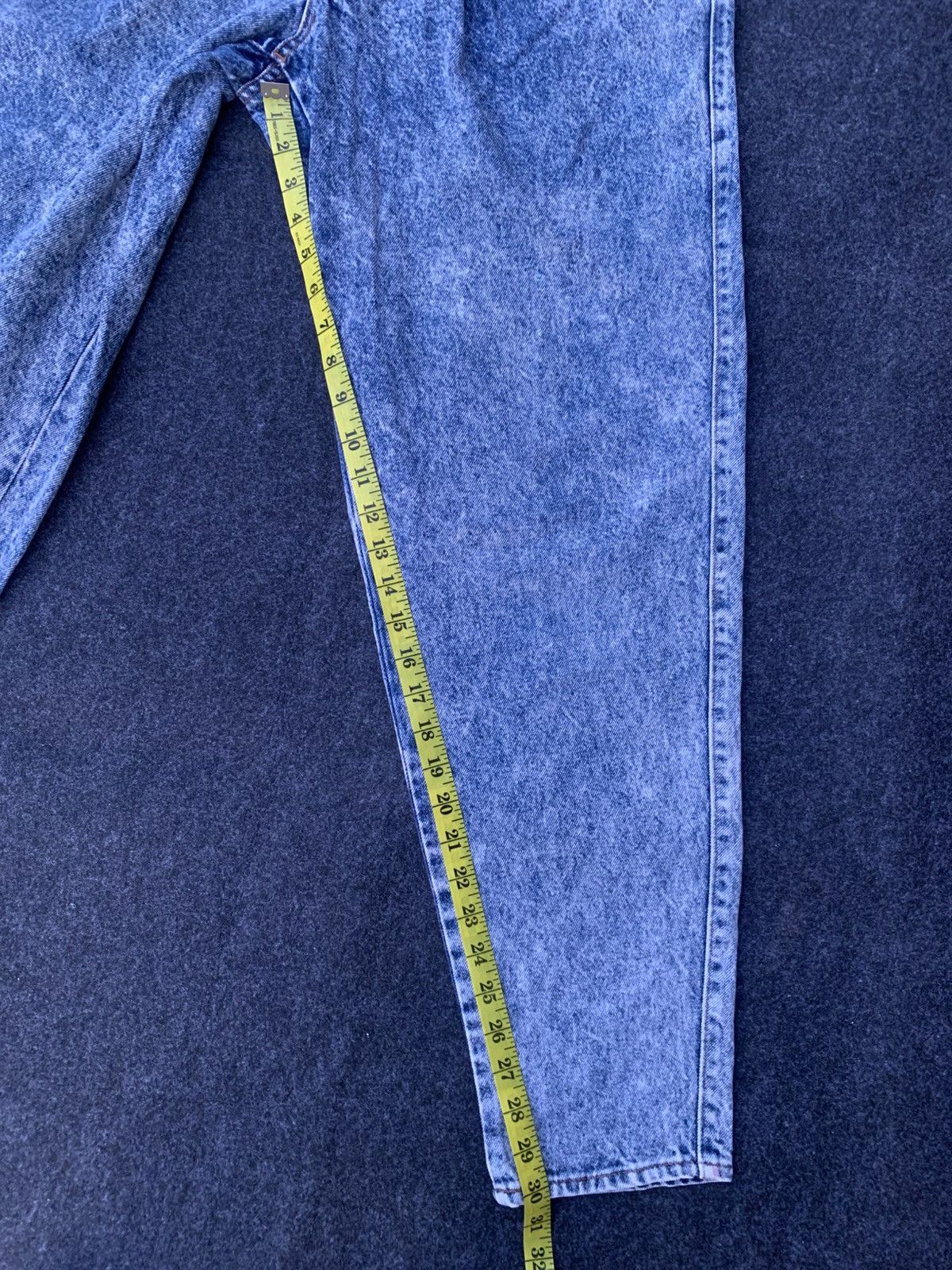 Japanese Brand Vintage Bobson ultra wide acid wash jeans. Size US 29 - 5 Thumbnail