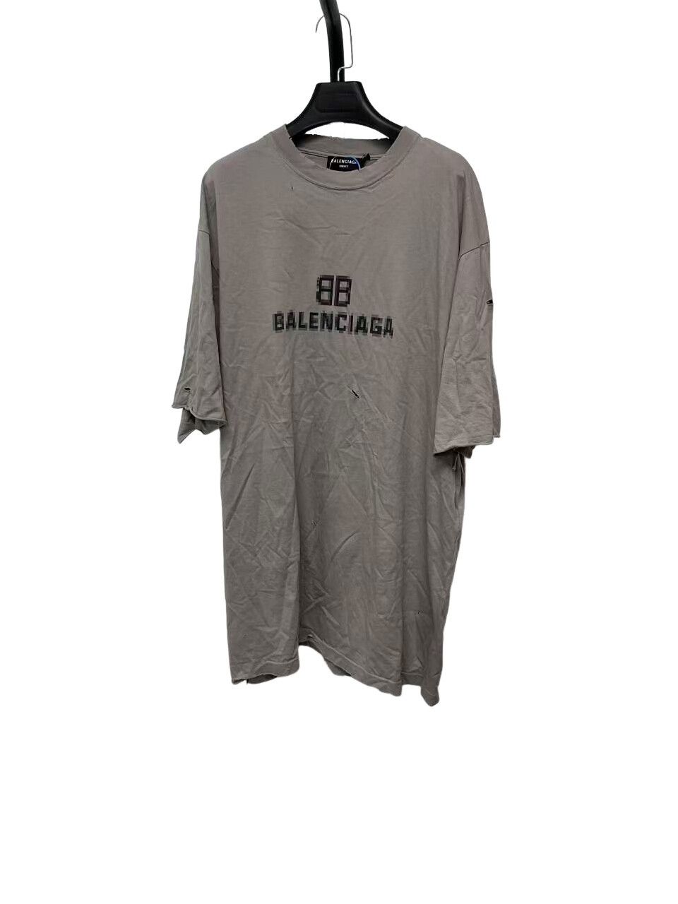 Balenciaga Balenciaga Mosaic Blurred Logo BB T-Shirt XS Size US XS / EU 42 / 0 - 1 Thumbnail