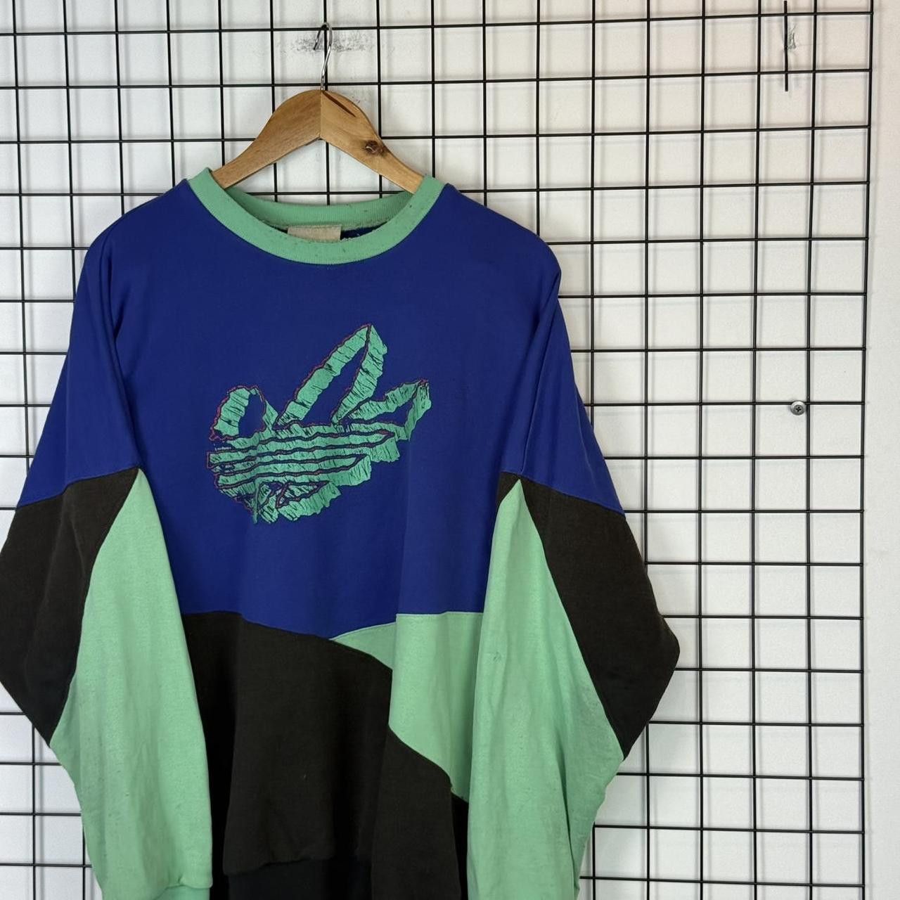 Adidas Adidas Vintage 90s Sweatshirt Big Logo Size US L / EU 52-54 / 3 - 3 Thumbnail