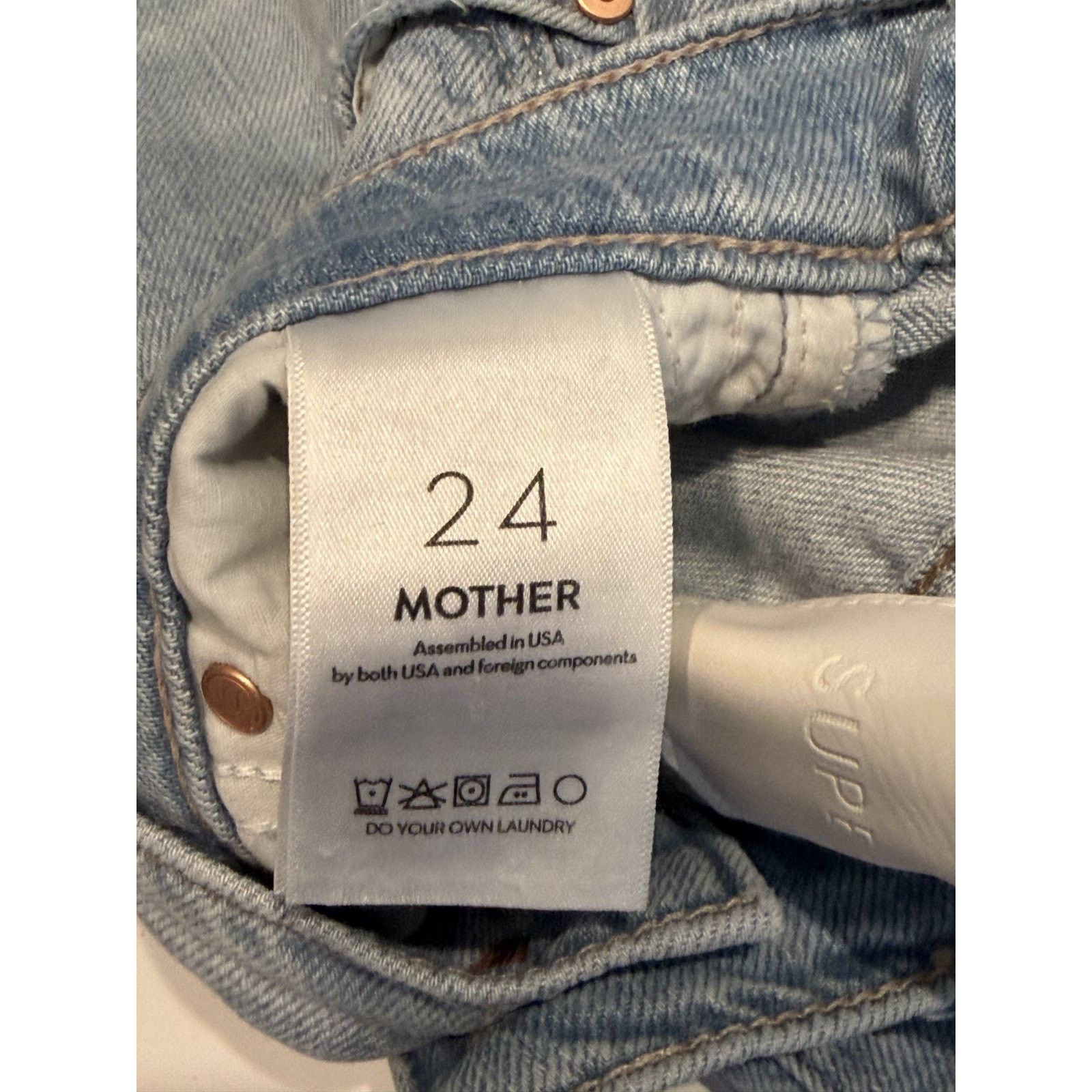 MOTHER Mother Superior The Rambler Zip Flood Jeans Ripped Off - 24 Size 24" / US 00 / IT 34 - 9 Thumbnail