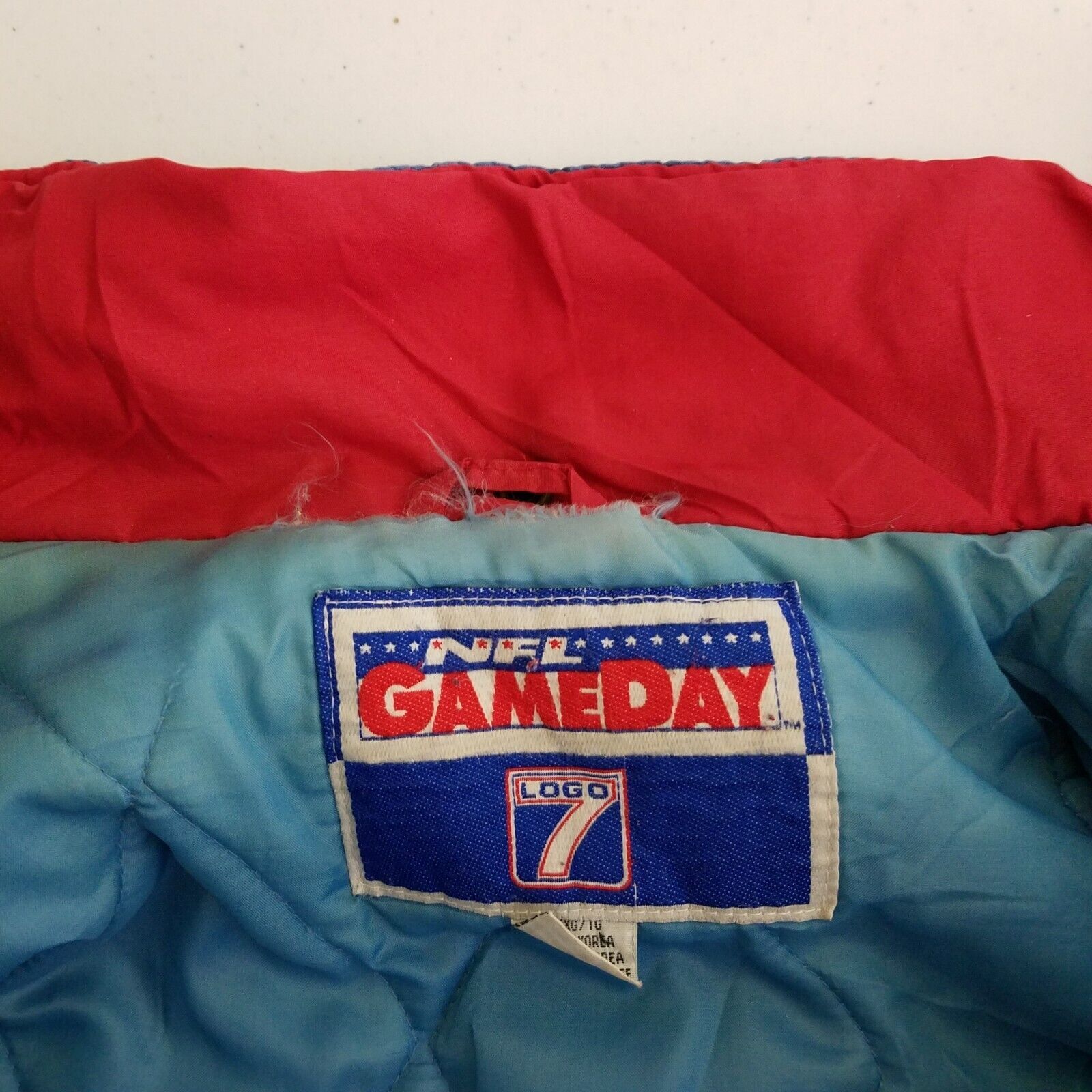 Logo 7 Vtg Logo 7 NFL Gameday NE Patriots Puffer Bomber Jacket 80s Size US XL / EU 56 / 4 - 6 Thumbnail
