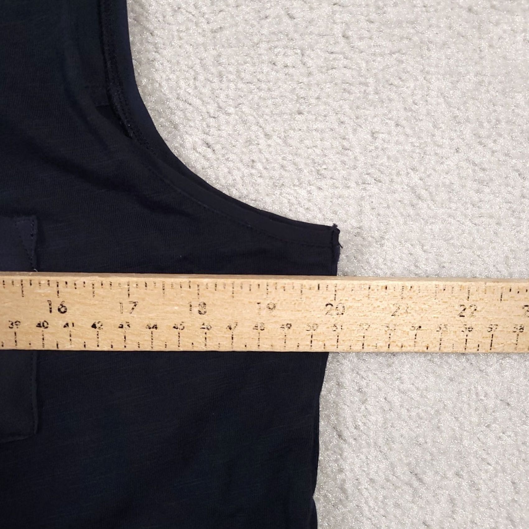 Tommy Hilfiger Tommy Hilfiger Sleeveless Blouse Women's Large Navy Blue Tank Shirt Pocket Shirt Size L / US 10 / IT 46 - 7 Thumbnail