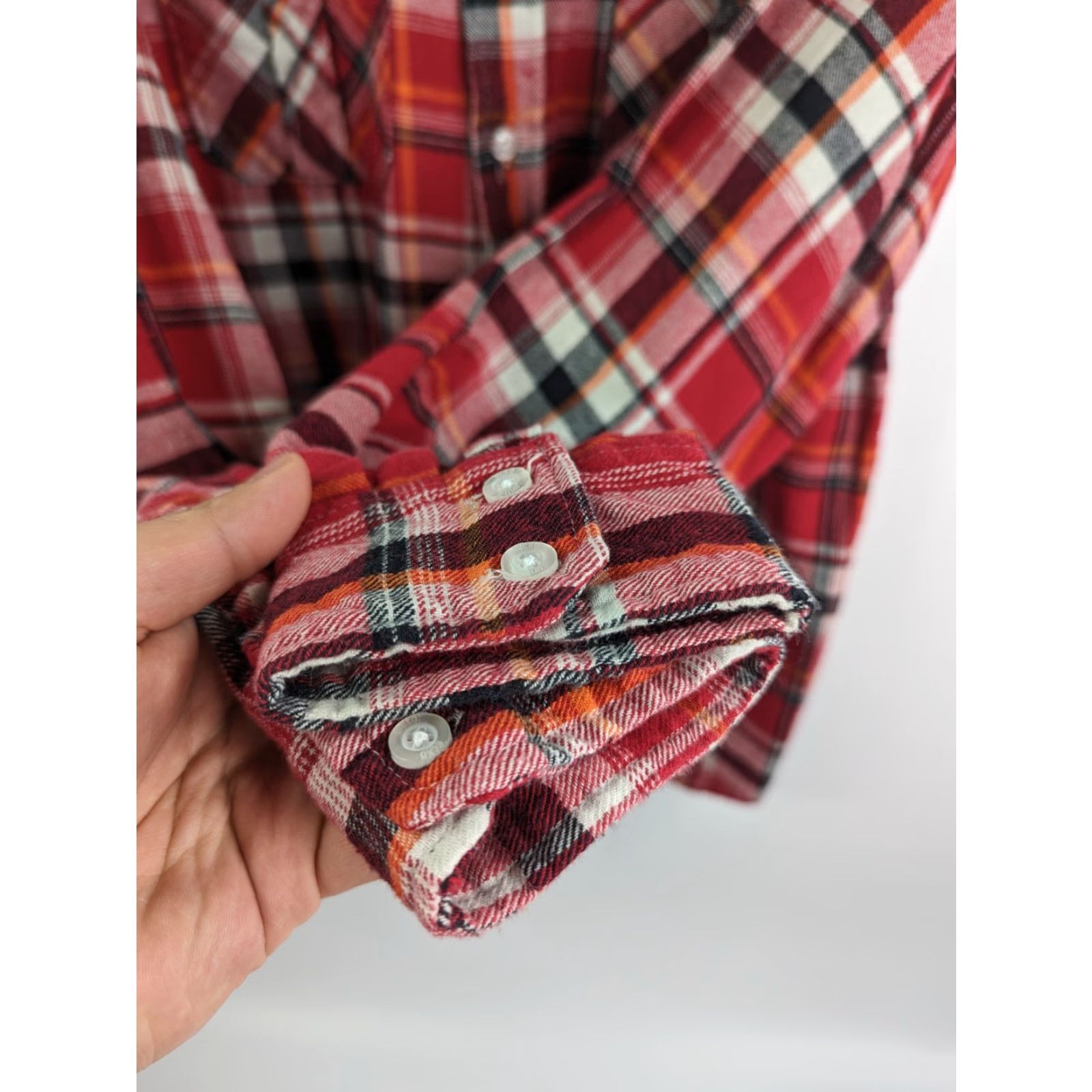 Ecko Unltd. Ecko Unltd. Shirt Flannel Long Sleeve Cotton Red Plaid Size M Athletic Men Size US M / EU 48-50 / 2 - 3 Thumbnail