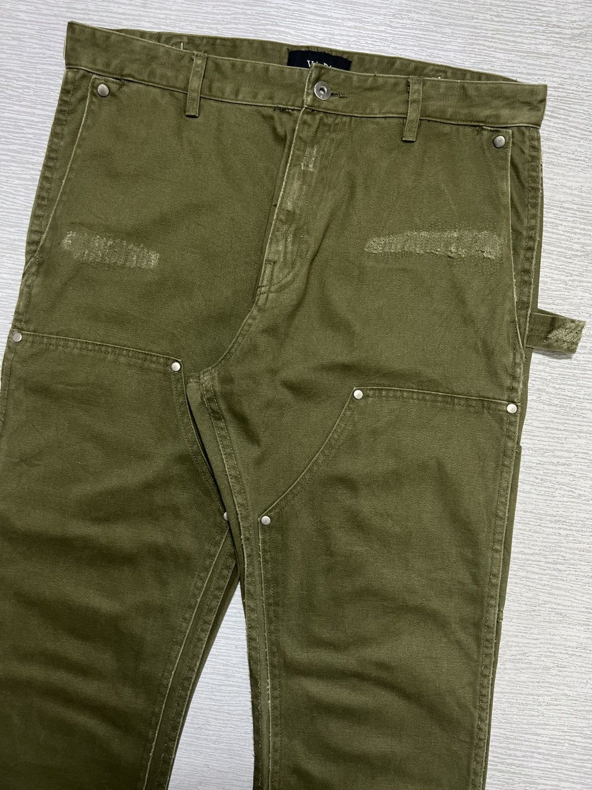 Vuja De Vuja De 004 Mori Distressed Double Knee Carpenter Pants Size US 34 / EU 50 - 3 Thumbnail