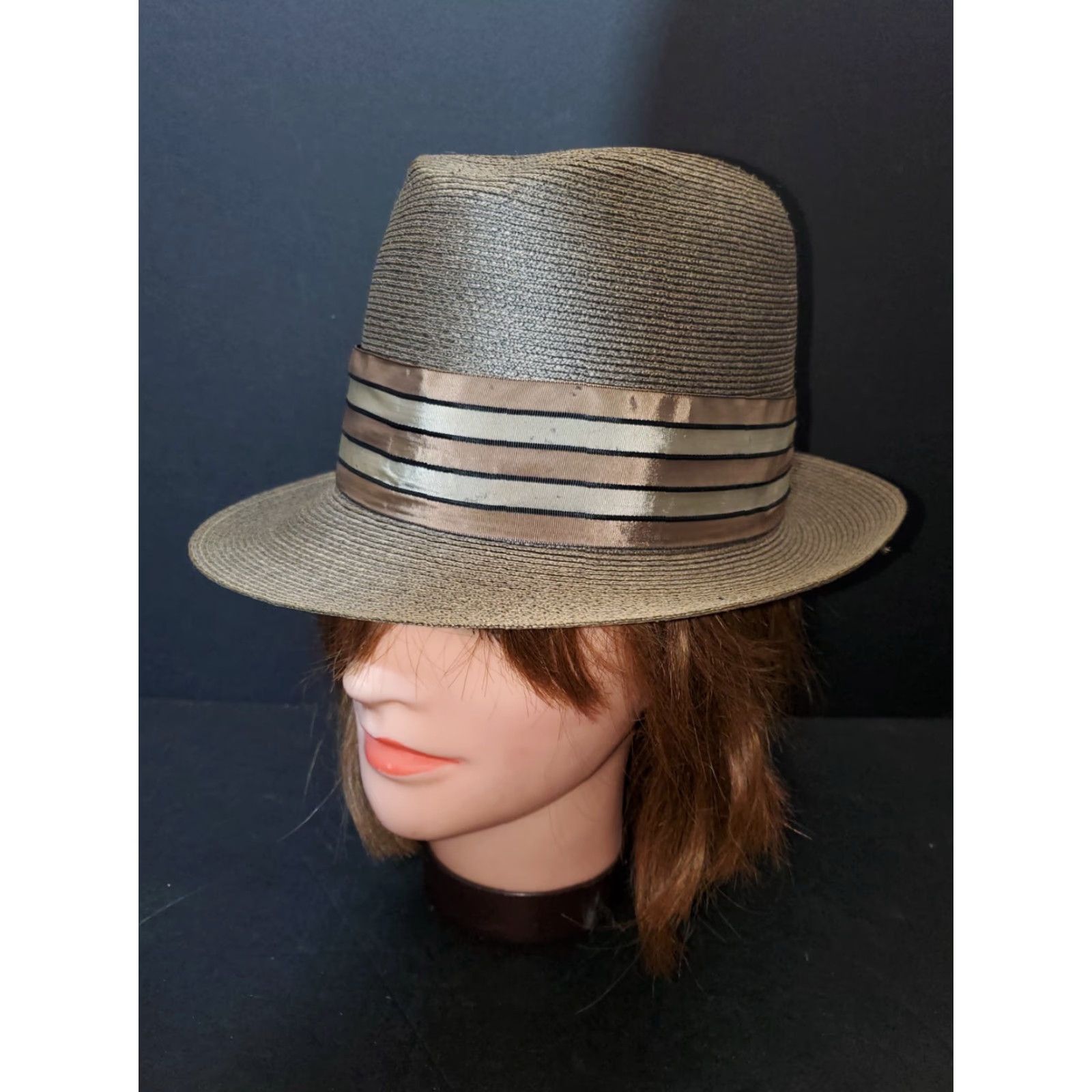 Stetson VINTAGE Stetson Medalist Panama Wide Brim Pinched Crown Hat - Size 7 - Brown Mens Hat Panama 80s Wide Brim Stetson Medalist Vintage Men's Hat Size ONE SIZE - 6 Thumbnail