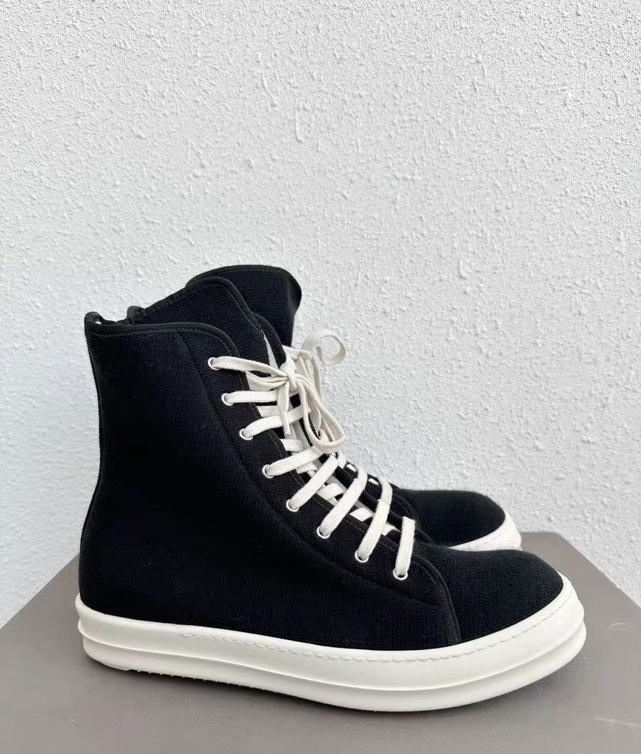 Rick Owens Rick Owens DRKSHDW High-Top Black & White Size US 10 / EU 43 - 3 Thumbnail
