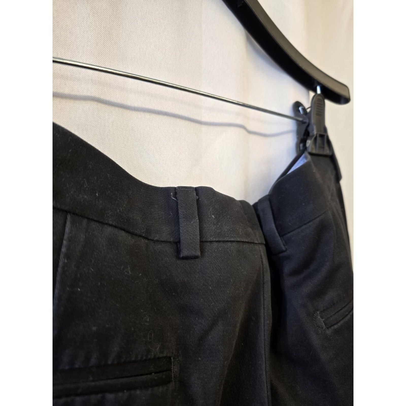 Vintage Kirkland Signature Men’s Dress Pants - Black Khaki - 38x34 - Flat Front - Cotton - 2 Lot - Regular - Pockets - Size 38x34 - Men Size US 38 / EU 54 - 7 Thumbnail