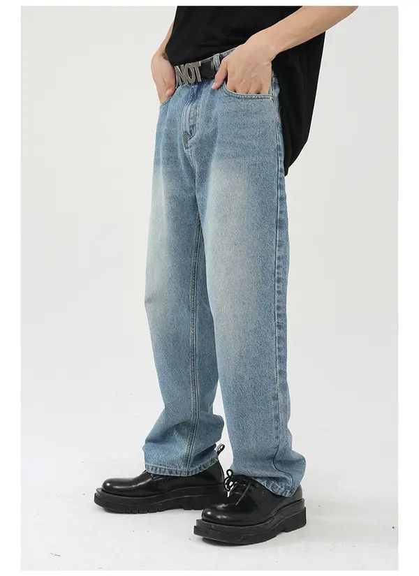Japanese Brand VIBE Japanese retro straight casual distressed jeans Size US 32 / EU 48 - 5 Thumbnail