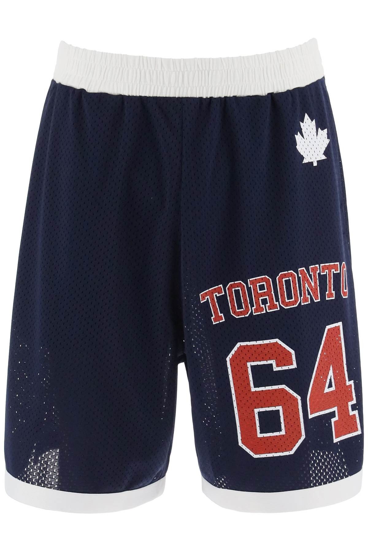 image of Dsquared2 Sporty Mesh Bermuda Shorts For in Blue, Men's (Size 32)