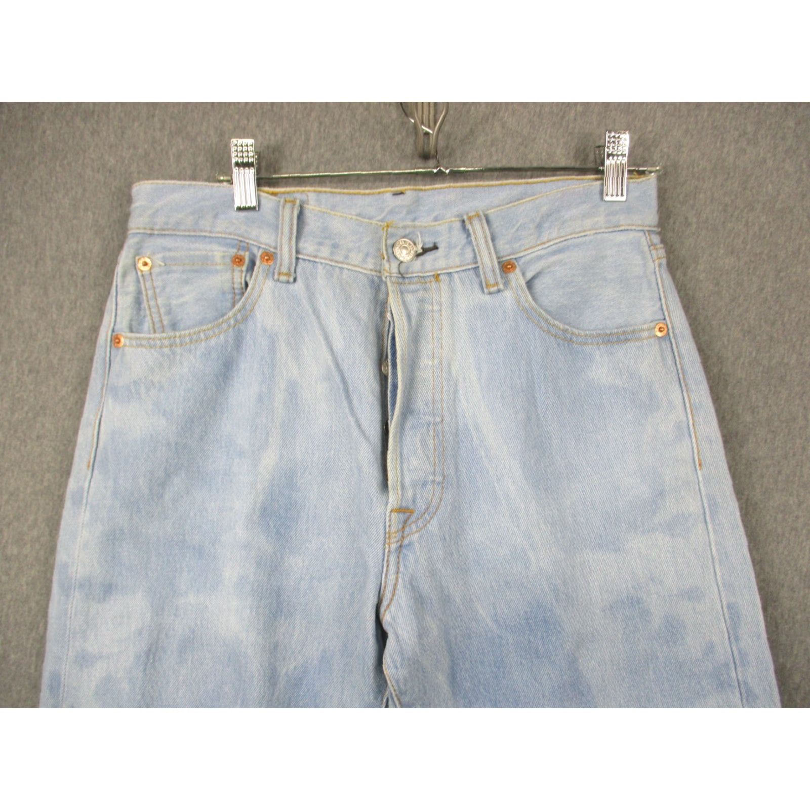 Levi's Levi's 501xx Button Fly Jeans 31x30 Men Straight Medium Wash Blue Denim Classic Fit Vintage No (adjusted order) Size US 30 / EU 46 - 4 Thumbnail