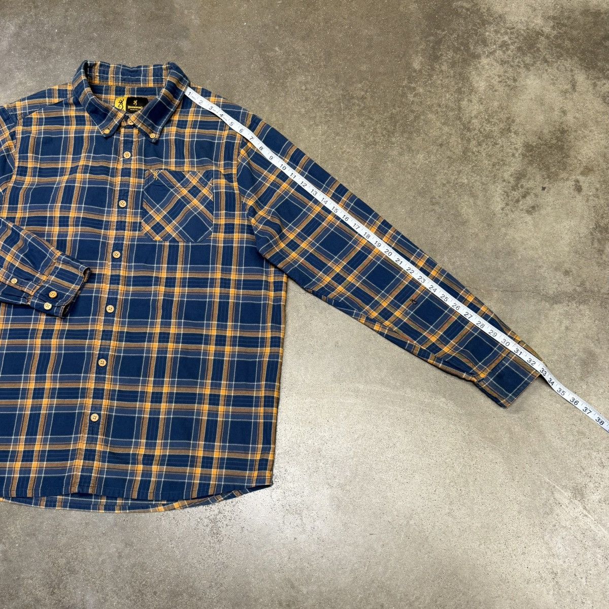 Vintage Browning Plaid Flannel Button Down Shirt Outdoor Workwear Size US XL / EU 56 / 4 - 6 Thumbnail