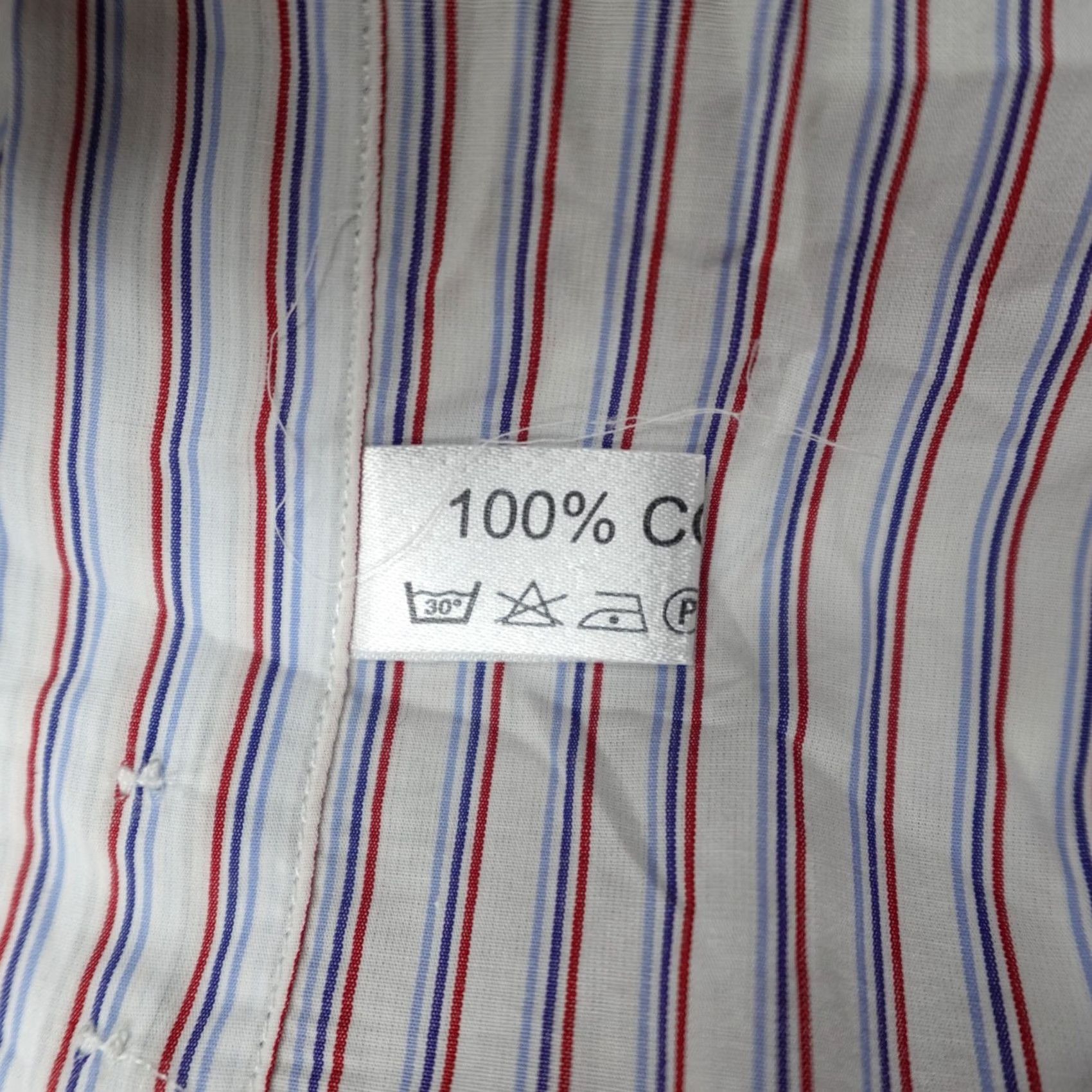 Drome Eredi Pisano Mens Shirt L White Striped Cotton Tailored in Rome Cutaway Button-Up Shirt Mens L White Striped Cotton Tailored in Rome Cutaway Size US L / EU 52-54 / 3 - 5 Thumbnail