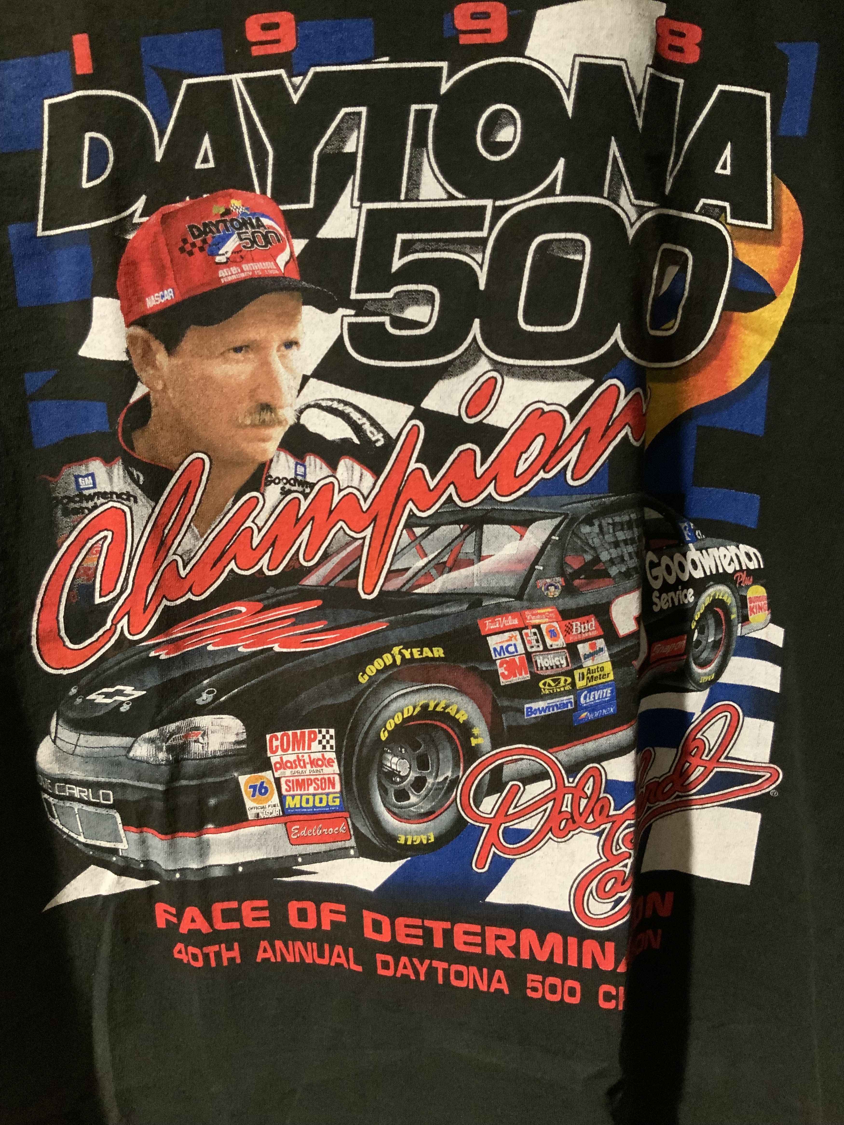 NASCAR × Vintage Vintage 1998 Dale Earnhardt Nascar Daytona 500 Large T-Shirt Size US L / EU 52-54 / 3 - 2 Thumbnail