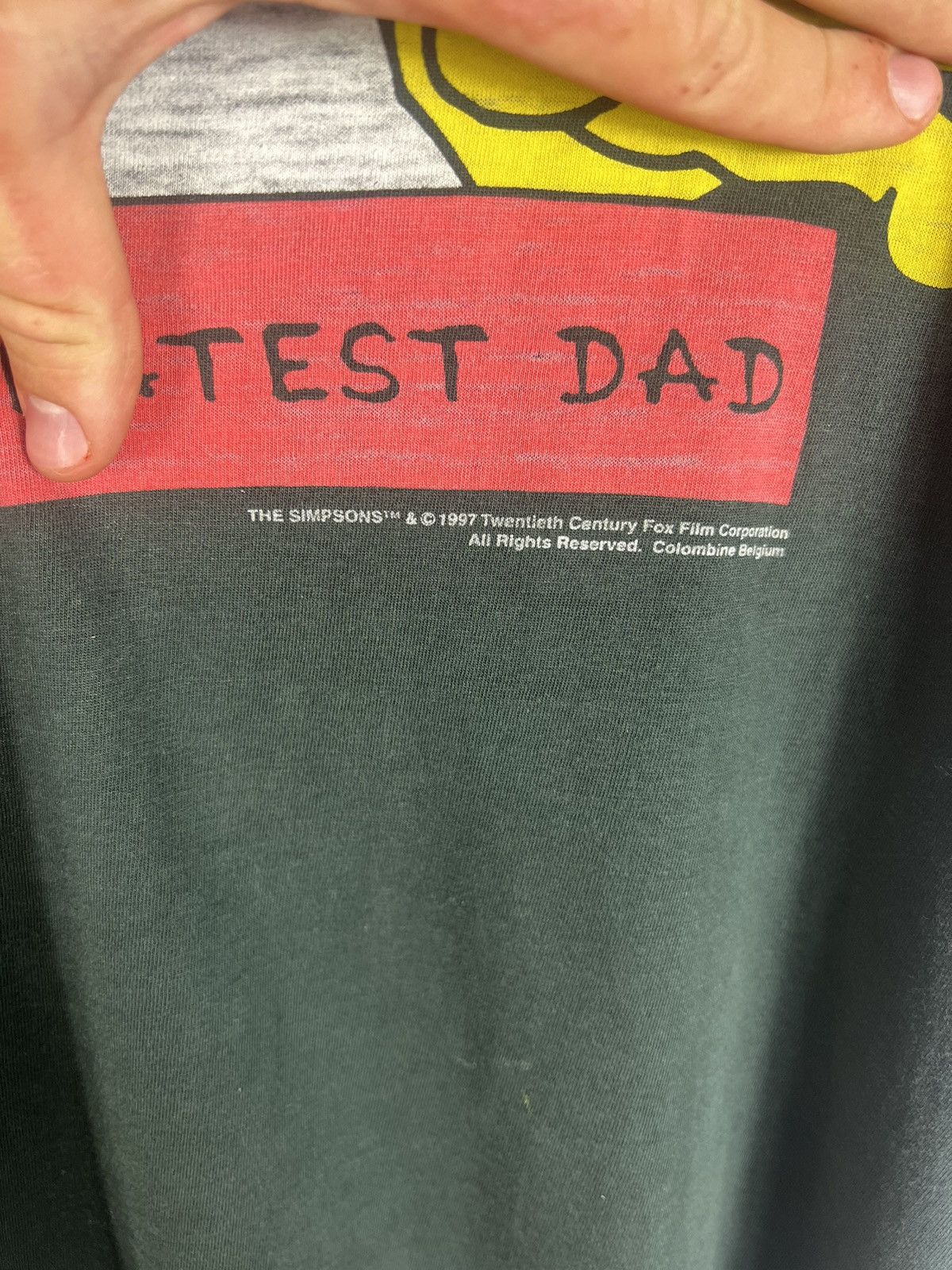 The Simpsons Vintage 1997 Simpsons Homer WORLD'S GREATEST DAD Movie Tee Size US M / EU 48-50 / 2 - 3 Thumbnail