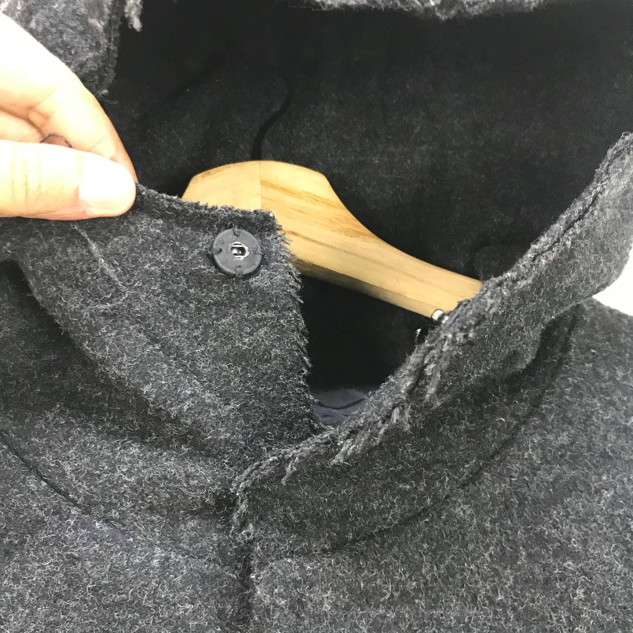 Japanese Brand × Yohji Yamamoto Ined Homme by Yohji Yamamoto Art Flower Distressed Wool Size US S / EU 44-46 / 1 - 11 Thumbnail
