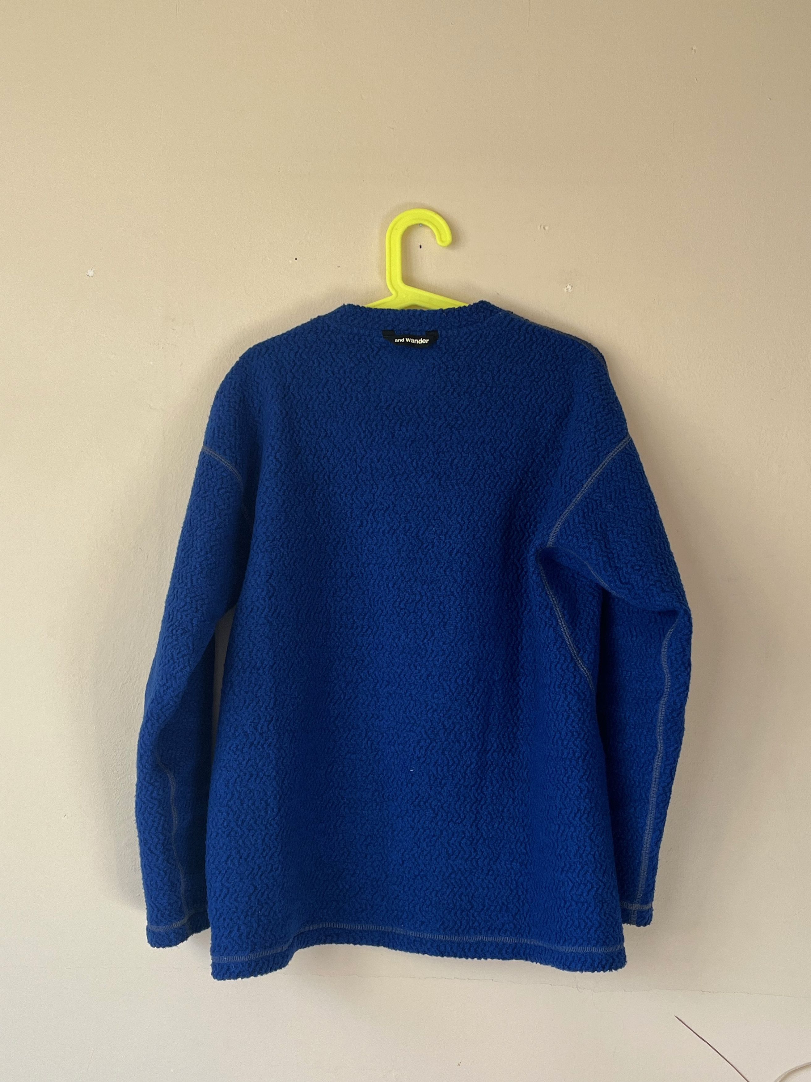 And Wander wool fleece JQ crew neck sweater Size US S / EU 44-46 / 1 - 4 Thumbnail