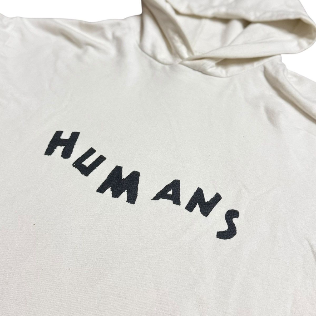 Designer × Maison Margiela MM6 MAISON MARGIELA HUMANS PRINT OVERSIZED HOODIE OFF WHITE Size S / US 4 / IT 40 - 2 Thumbnail