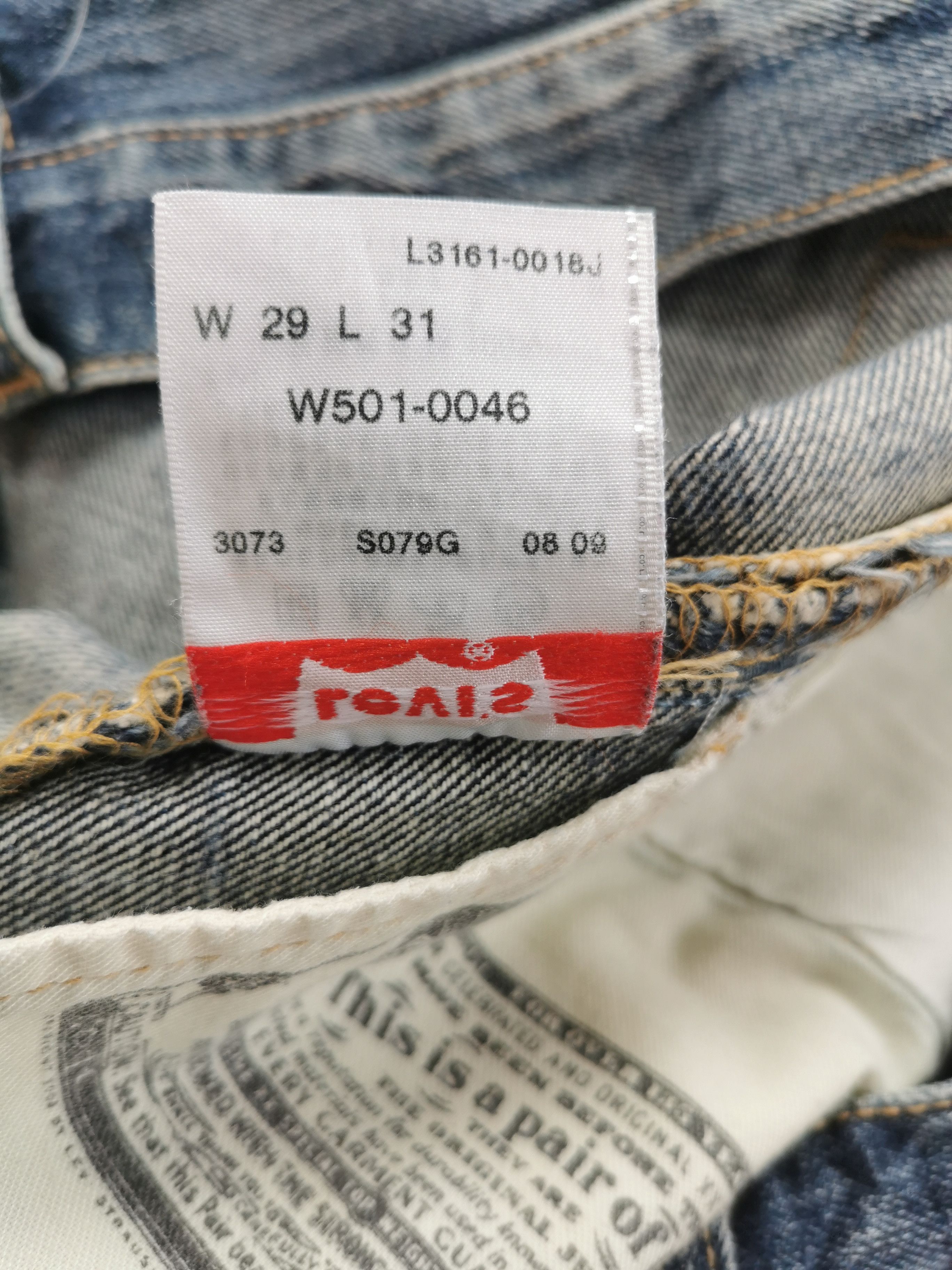 Levi's RARE SAMPLE Levis501 Distressed Boro Patchwork Jeans Vintage Size US 28 / EU 44 - 4 Thumbnail