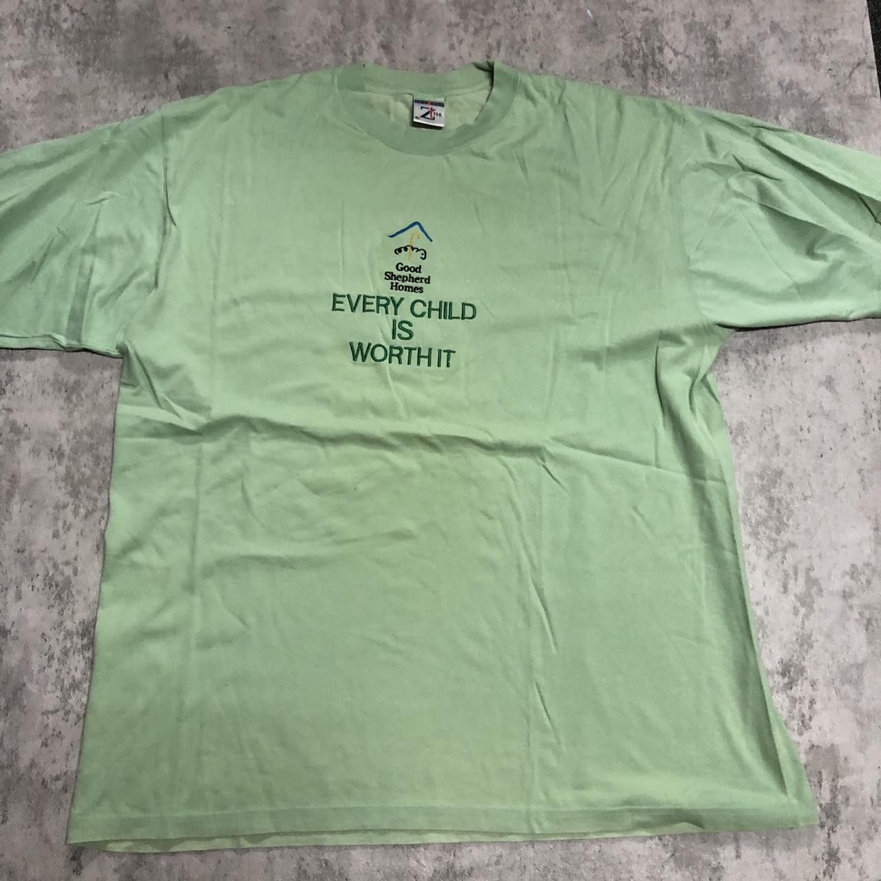Other Green vintage 90s Good Shepherd Homes T-shirt Size US XL / EU 56 / 4 - 1 Thumbnail