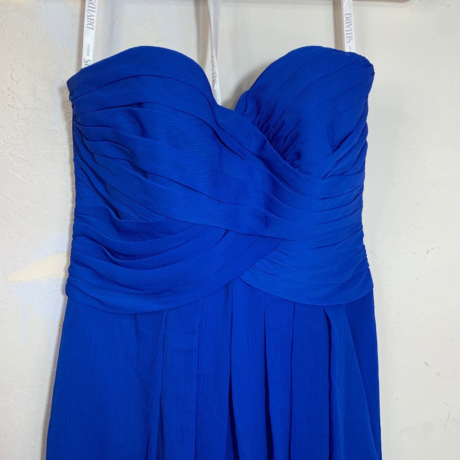 Other David's Bridal Blue Chiffon Mini Dress Size 2 Size XS / US 0-2 / IT 36-38 - 4 Thumbnail
