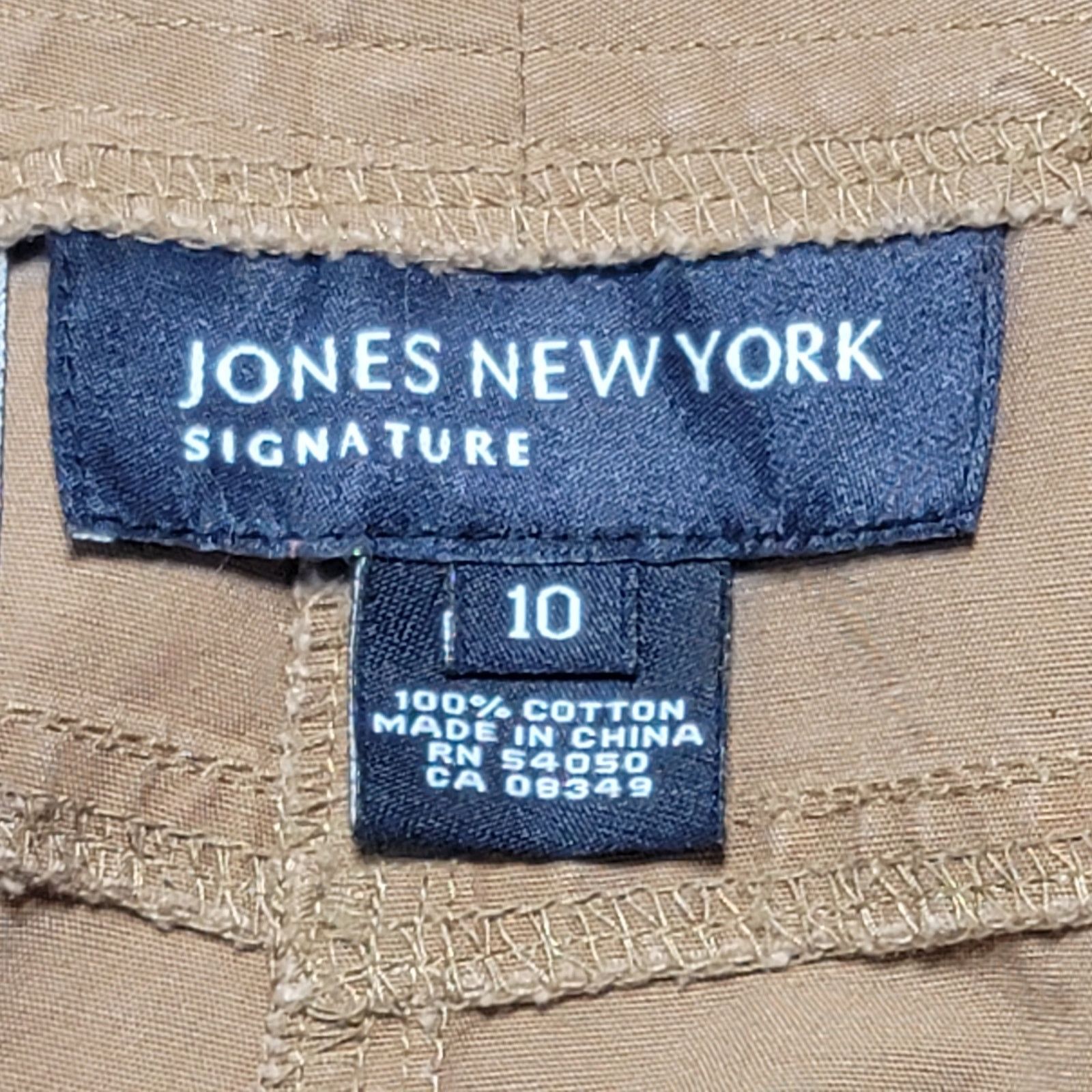 Jones New York Jones New York Brown Flat Front Cropped Pant 10 Straight Leg Size 32" / US 10 / IT 46 - 4 Thumbnail