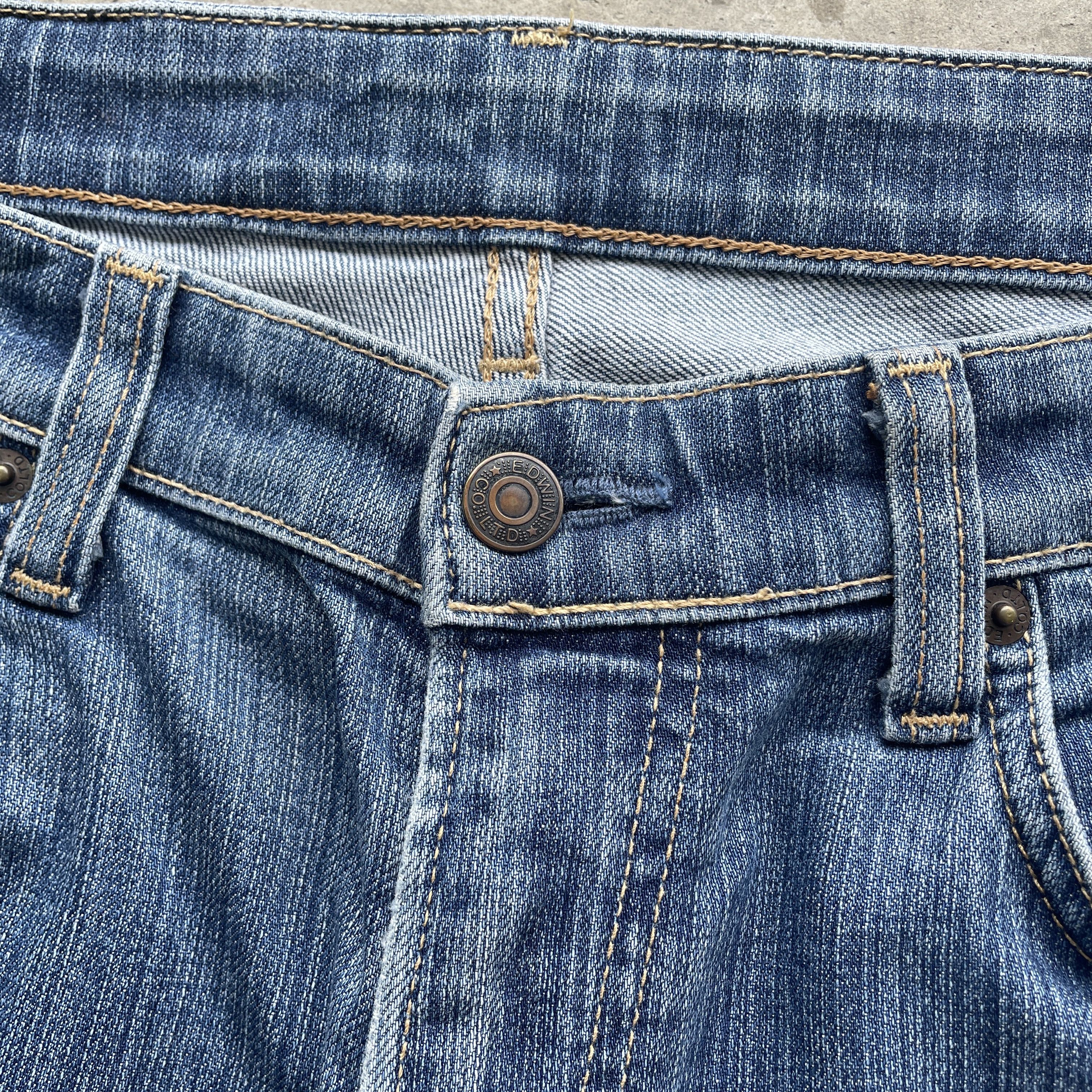 Japanese Brand VINTAGE EDWIN MADE IN JAPAN JEANS FADED PANTS DENIM W32 Size US 32 / EU 48 - 6 Thumbnail