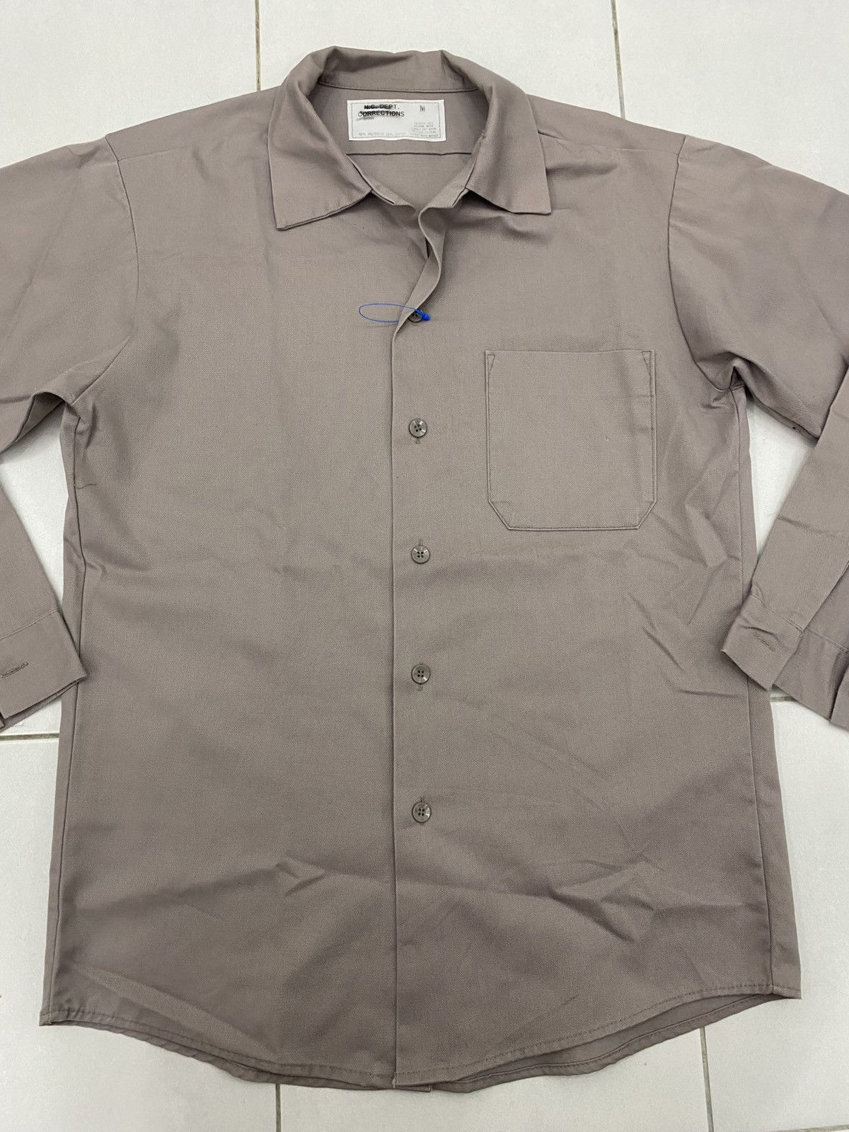 Vintage Vtg NC Dept Corrections prison work shirt Size US M / EU 48-50 / 2 - 3 Thumbnail
