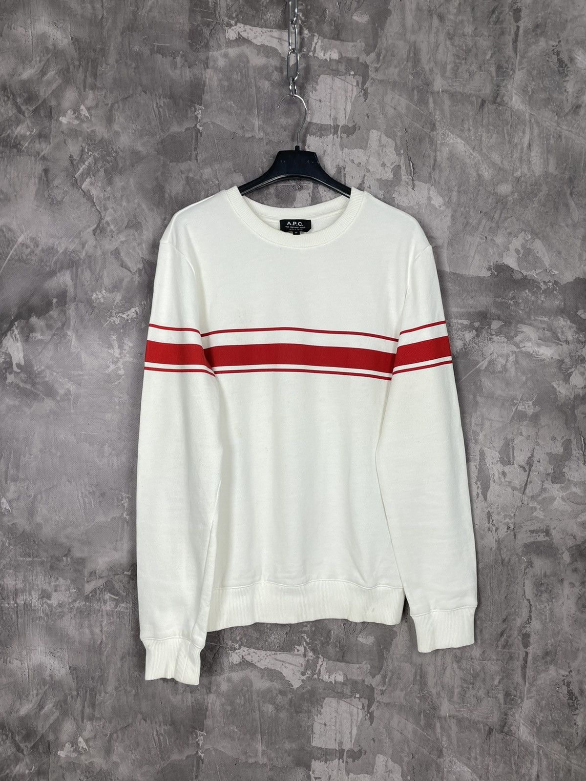 A.P.C. × Japanese Brand Y2K Vintage 90s APC Sweatshirt Japanese A.P.C. Crewneck Size US M / EU 48-50 / 2 - 1 Thumbnail