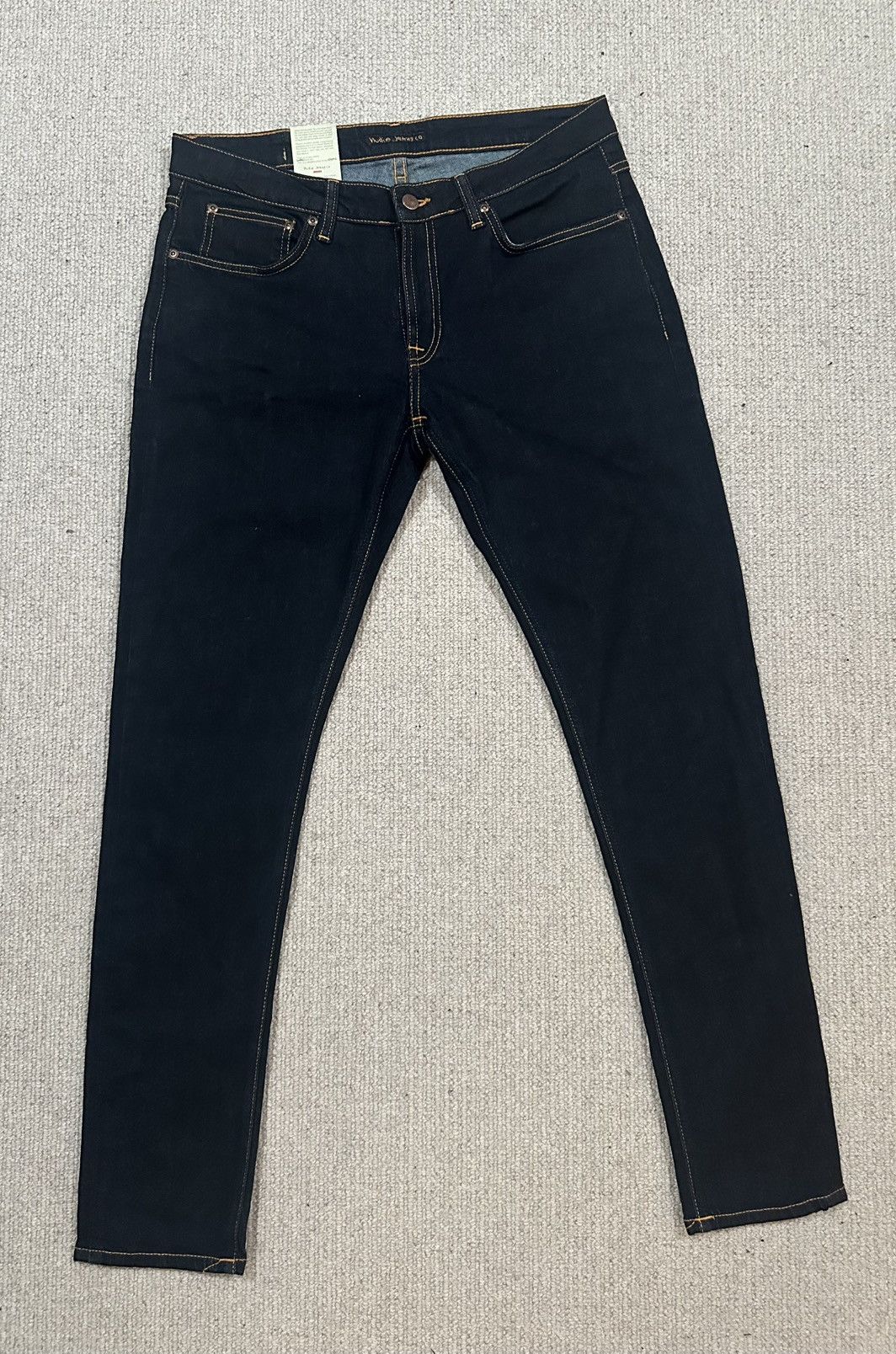 Nudie Jeans Nudie Jeans Co - Skinny Lin Dry Deep Orange NEW WITH TAGS Size US 34 / EU 50 - 1 Thumbnail