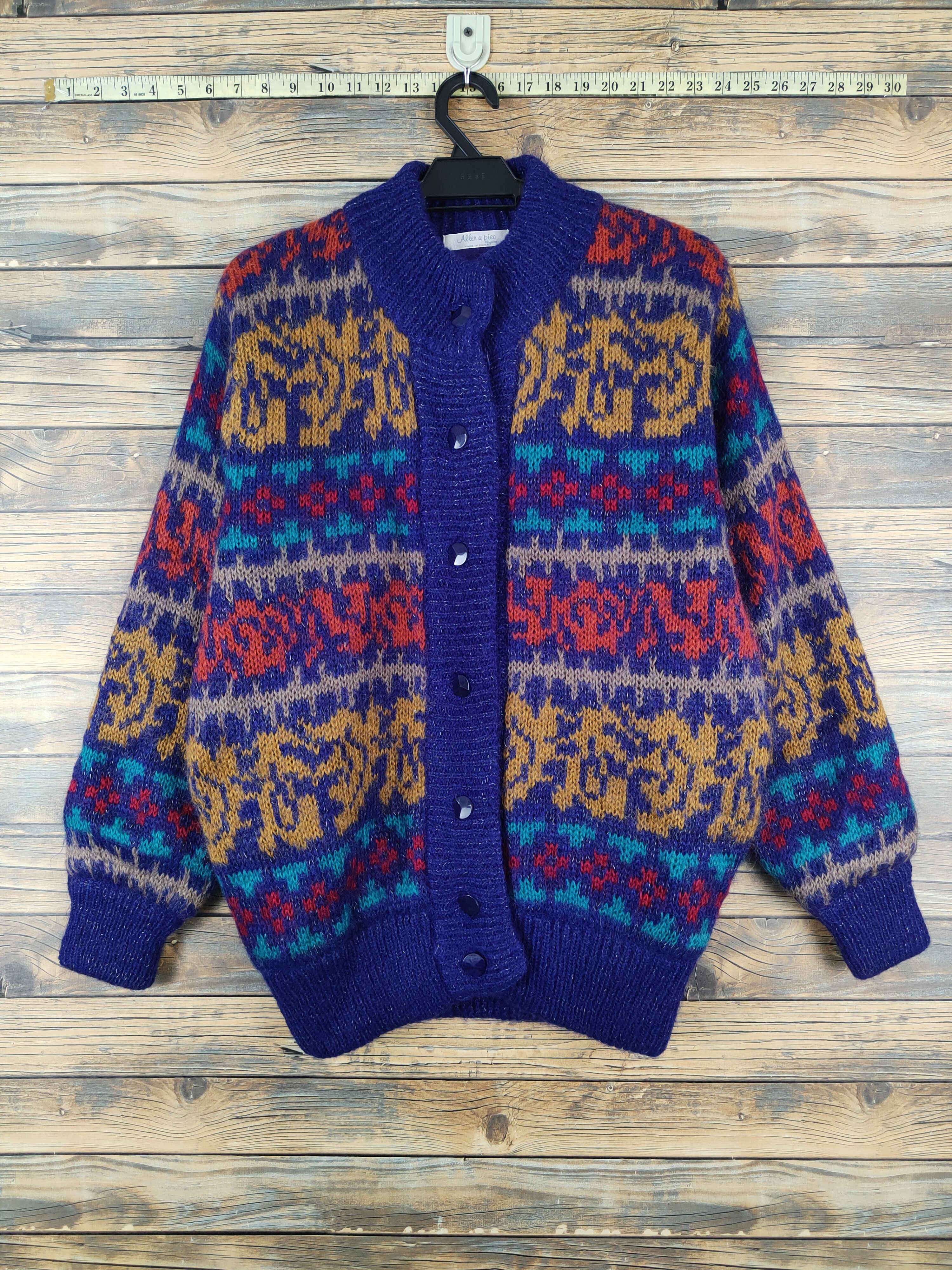 Japanese Brand Allen a Pieo vintage art japan Knitwear Sweaters #W1008 Size US M / EU 48-50 / 2 - 1 Thumbnail